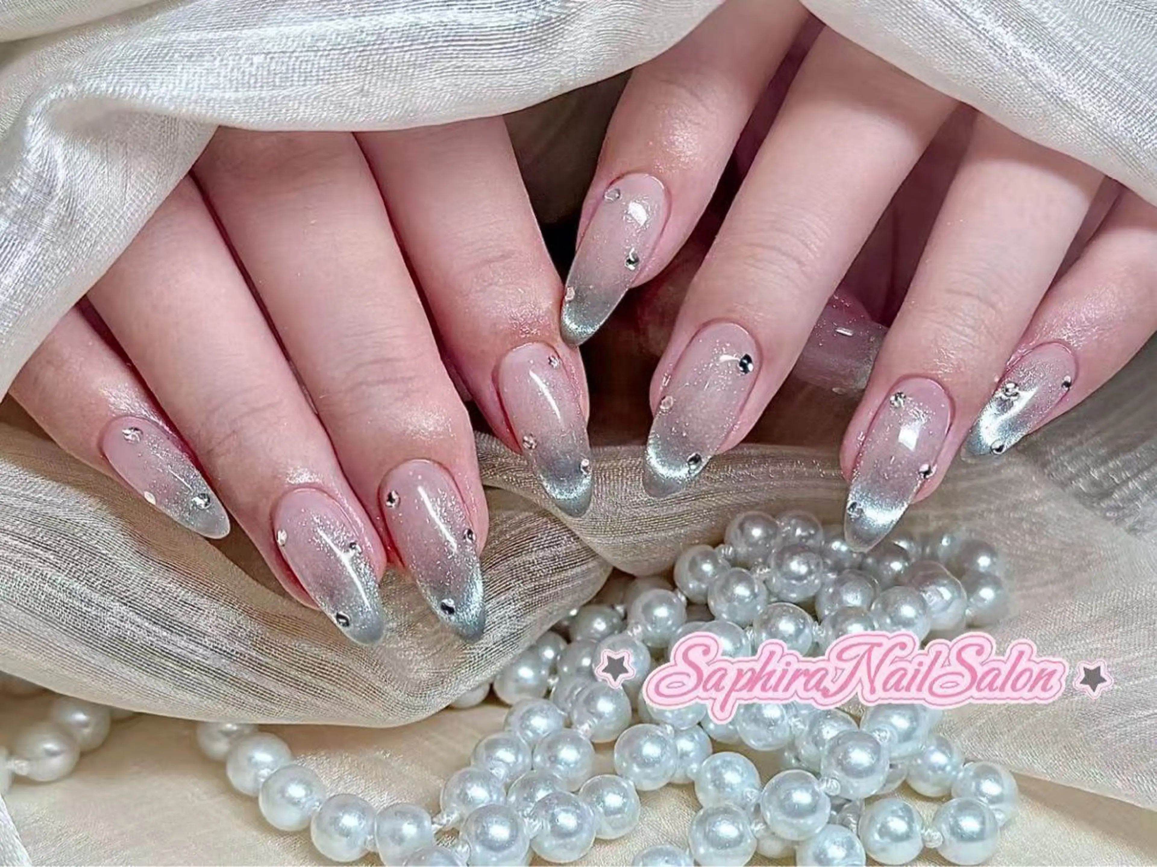 カラー ハンドネイル Saphiraネイル サロン錦糸町のネイルデザイン