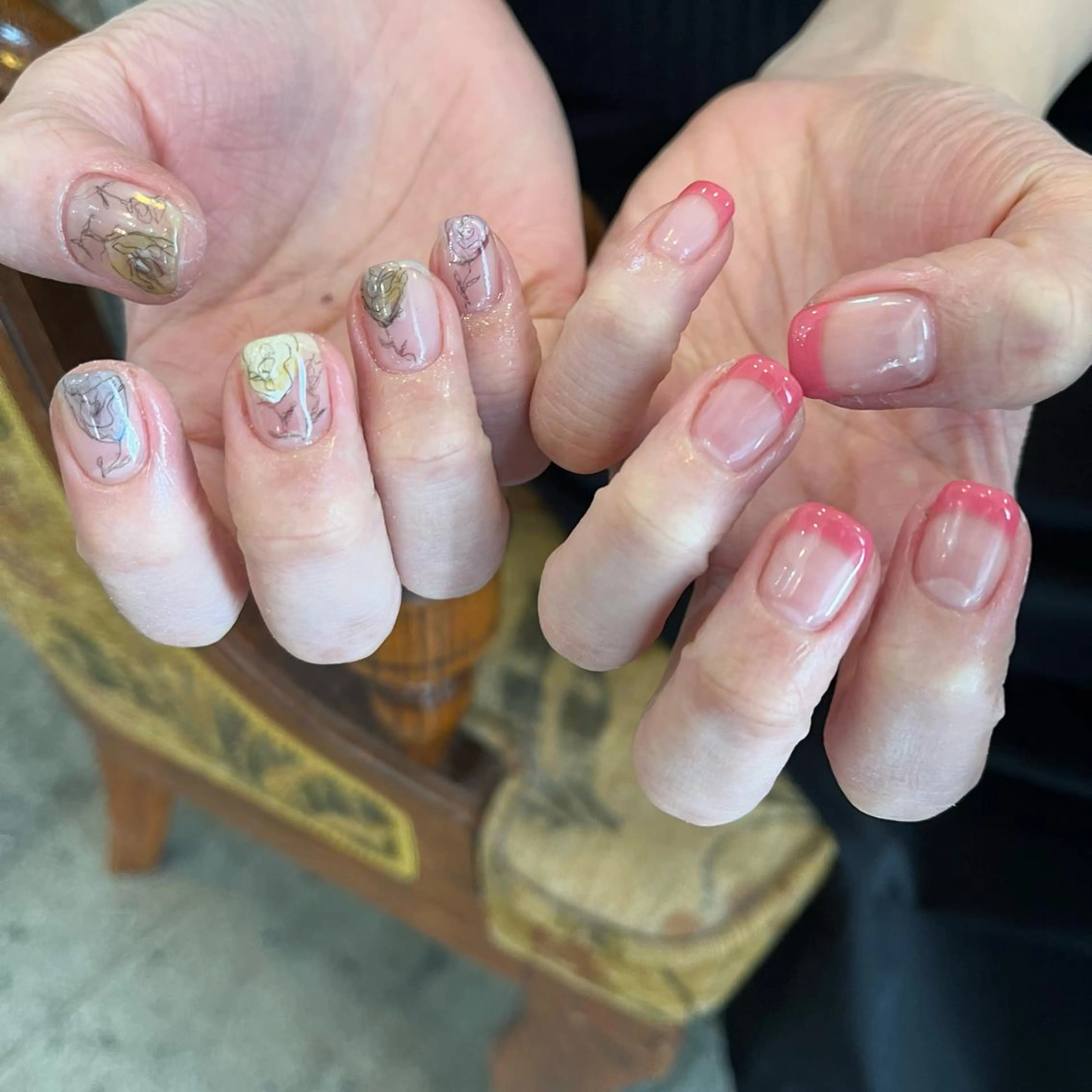 ネイル ハンドネイル Trico Antique所属・岩本 杏のネイルデザイン