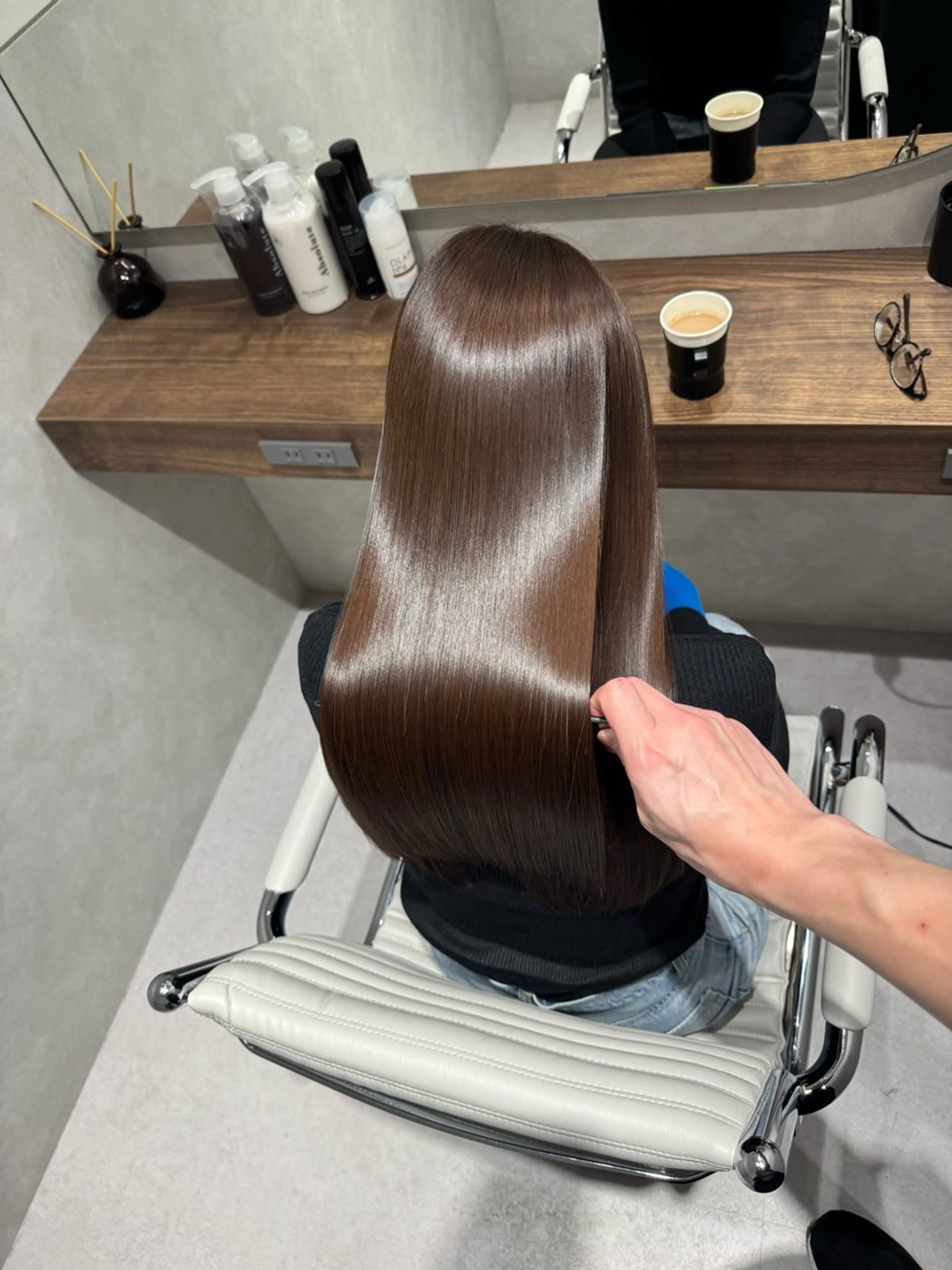 ロング 髪質改善 韓国風ヘア 縮毛矯正 カット ヘアカラー 縮毛矯正 トリートメント SALOWIN east店6F所属・TAKUMI 【美髪特化】のヘアスタイル