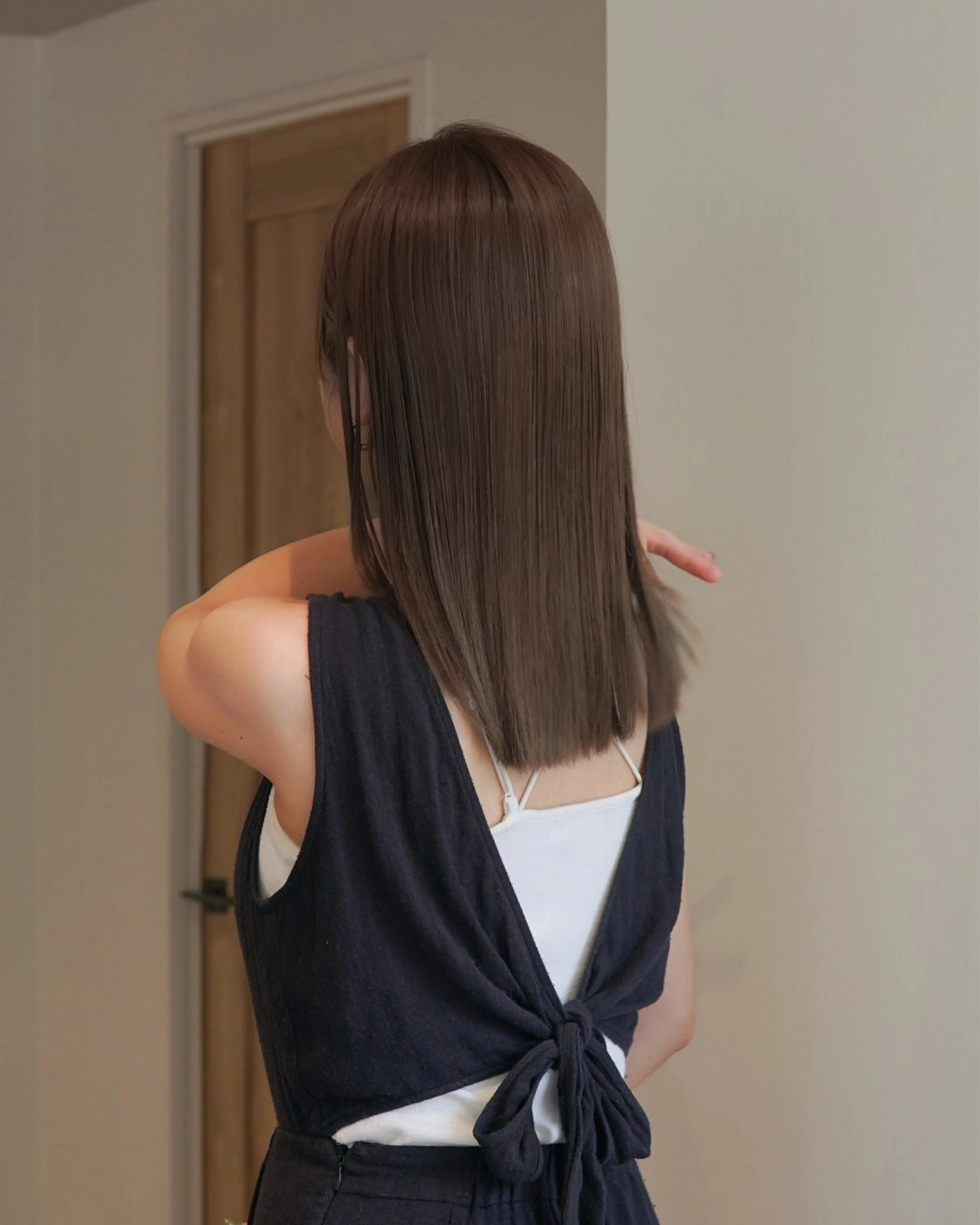 セミロング カラー navile  harajuku所属・haruto ／カラーモデル募集中のヘアスタイル