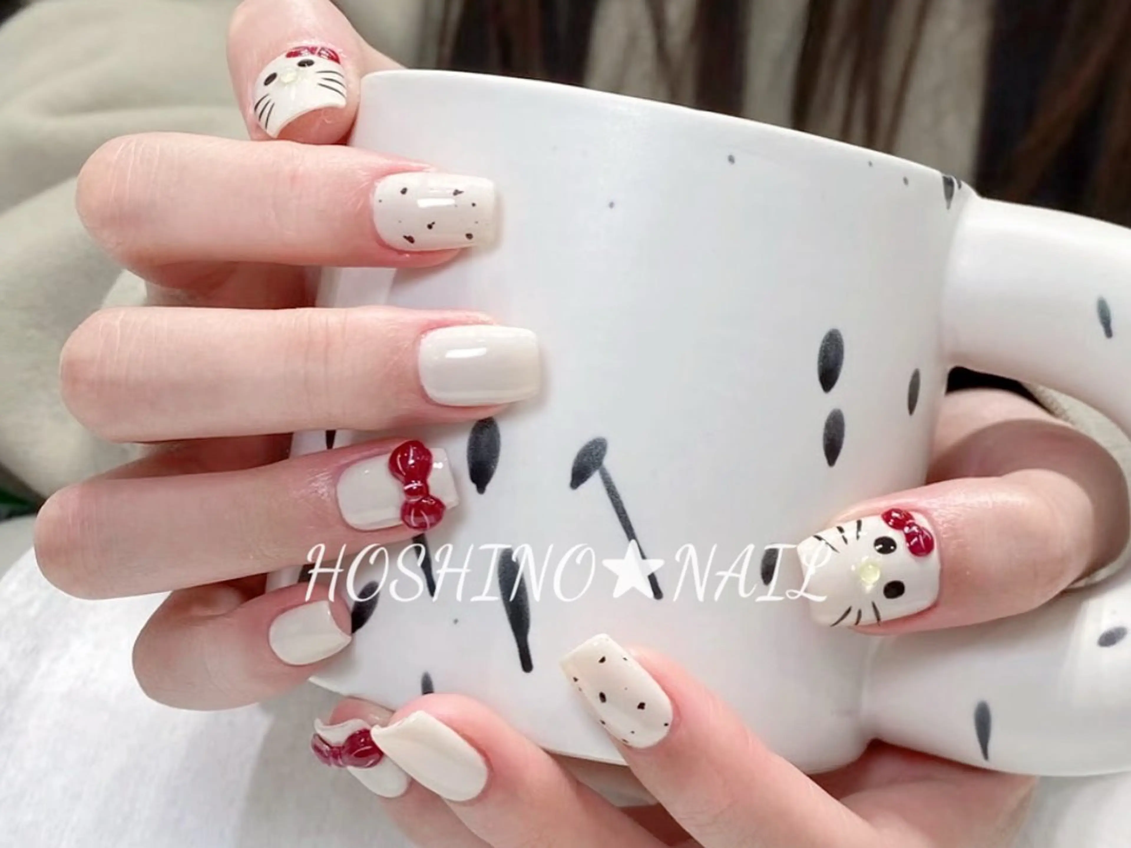 ネイル オーロラネイル チークネイル ドット フットネイル フレンチネイル ハンドネイル ★HOSHINO NAIL★新宿店のネイルデザイン