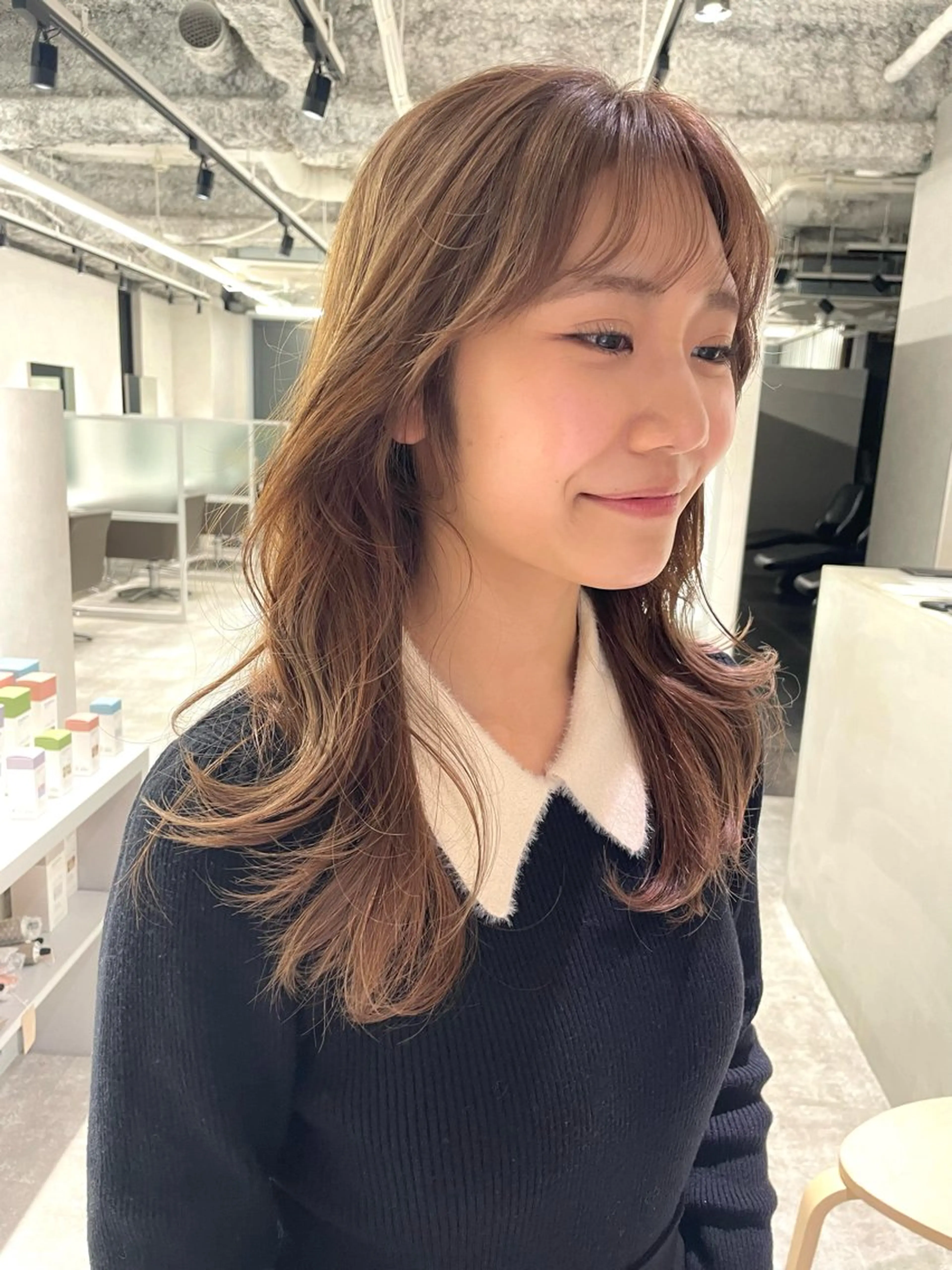 ロング 明松 功喜のヘアスタイル