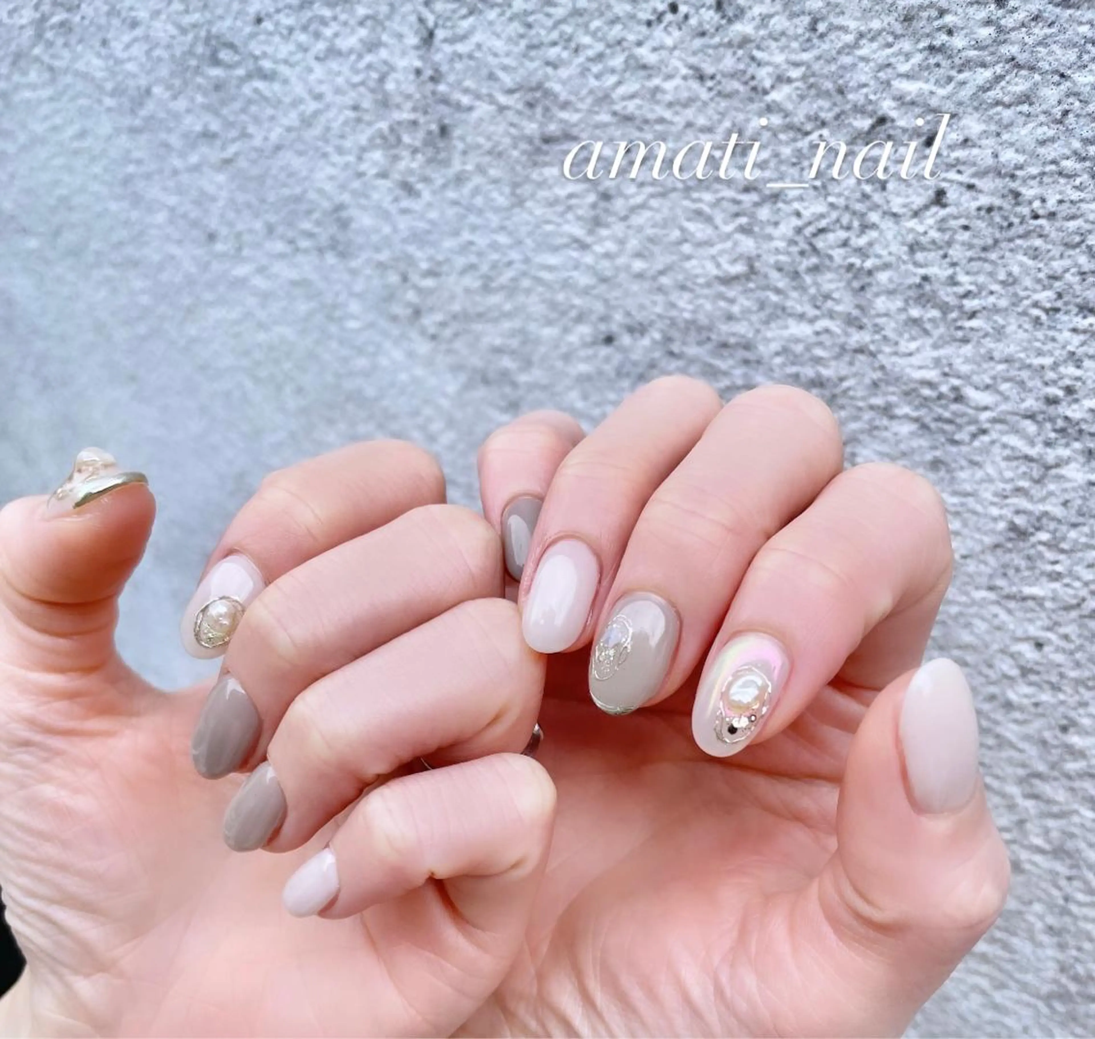 ネイル クリアネイル フットネイル ジェルネイル グラデーション マグネットネイル ハンドネイル amati_nail TAKAKOのネイルデザイン