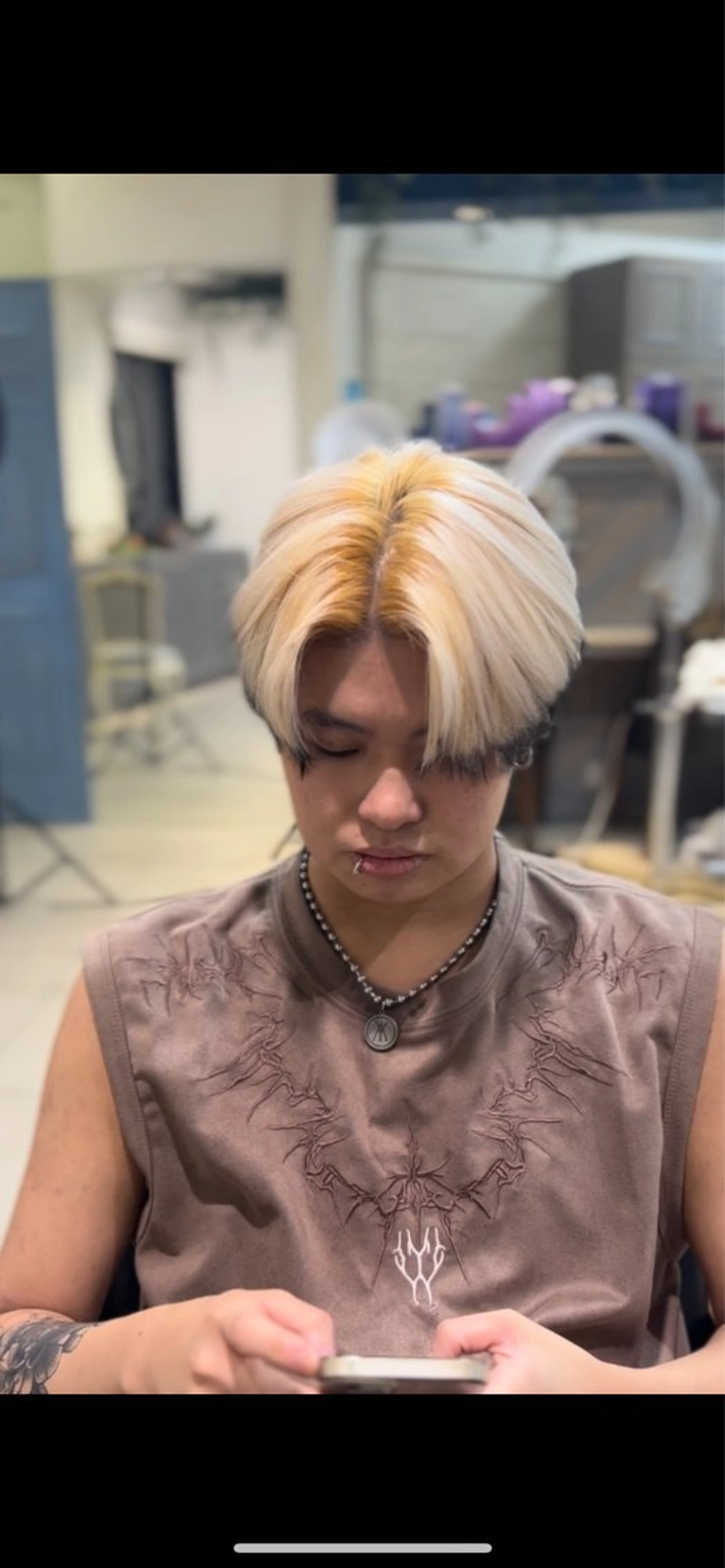 カラー メンズ 仁 🐺のヘアスタイル