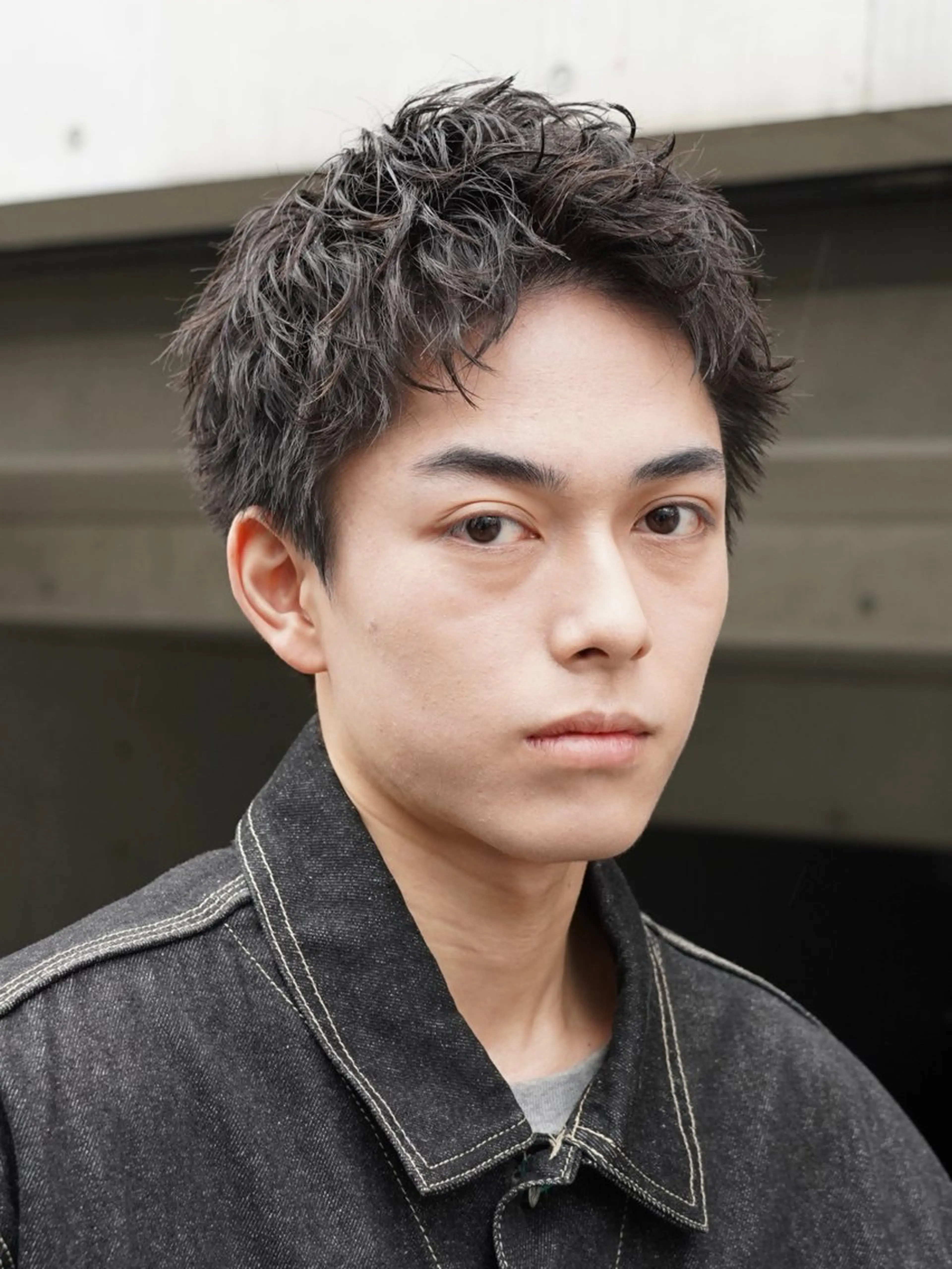 ショート パーマ メンズ カット パーマ fifth天神メンズ 真杉虎太郎のヘアスタイル