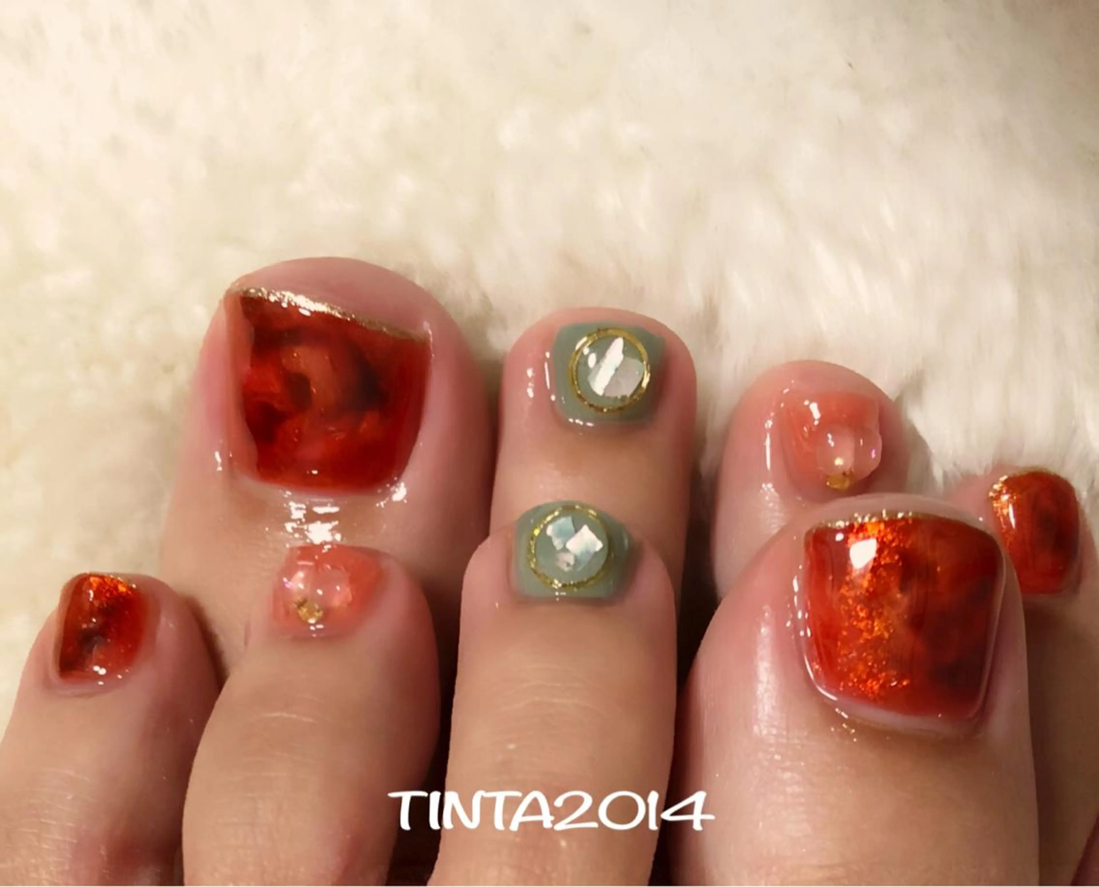 ネイル フットネイル ネイルサロン ティンタ所属・馬場 典子のネイルデザイン