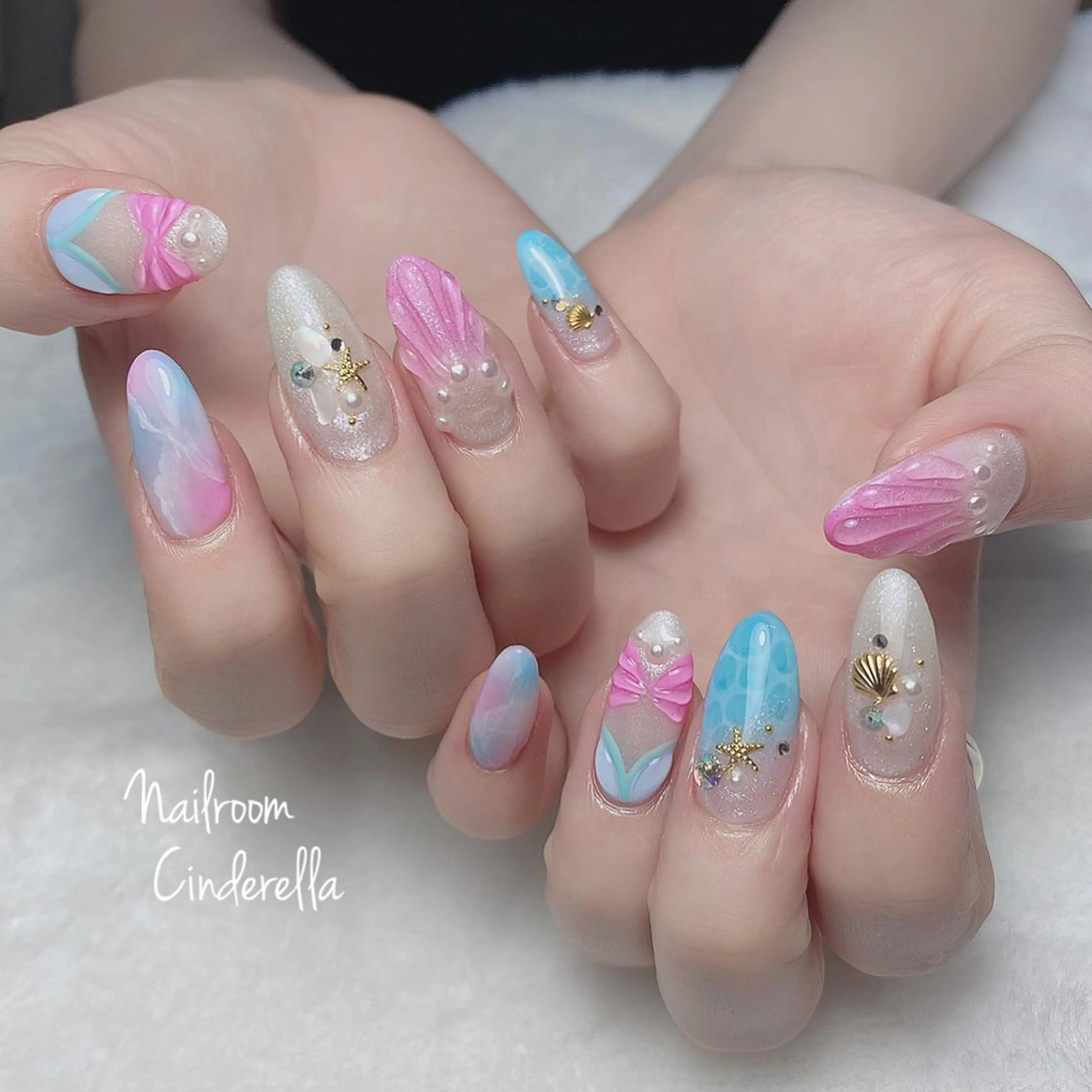 ネイル 夏ネイル Nailroom. Cinderellaのネイルデザイン