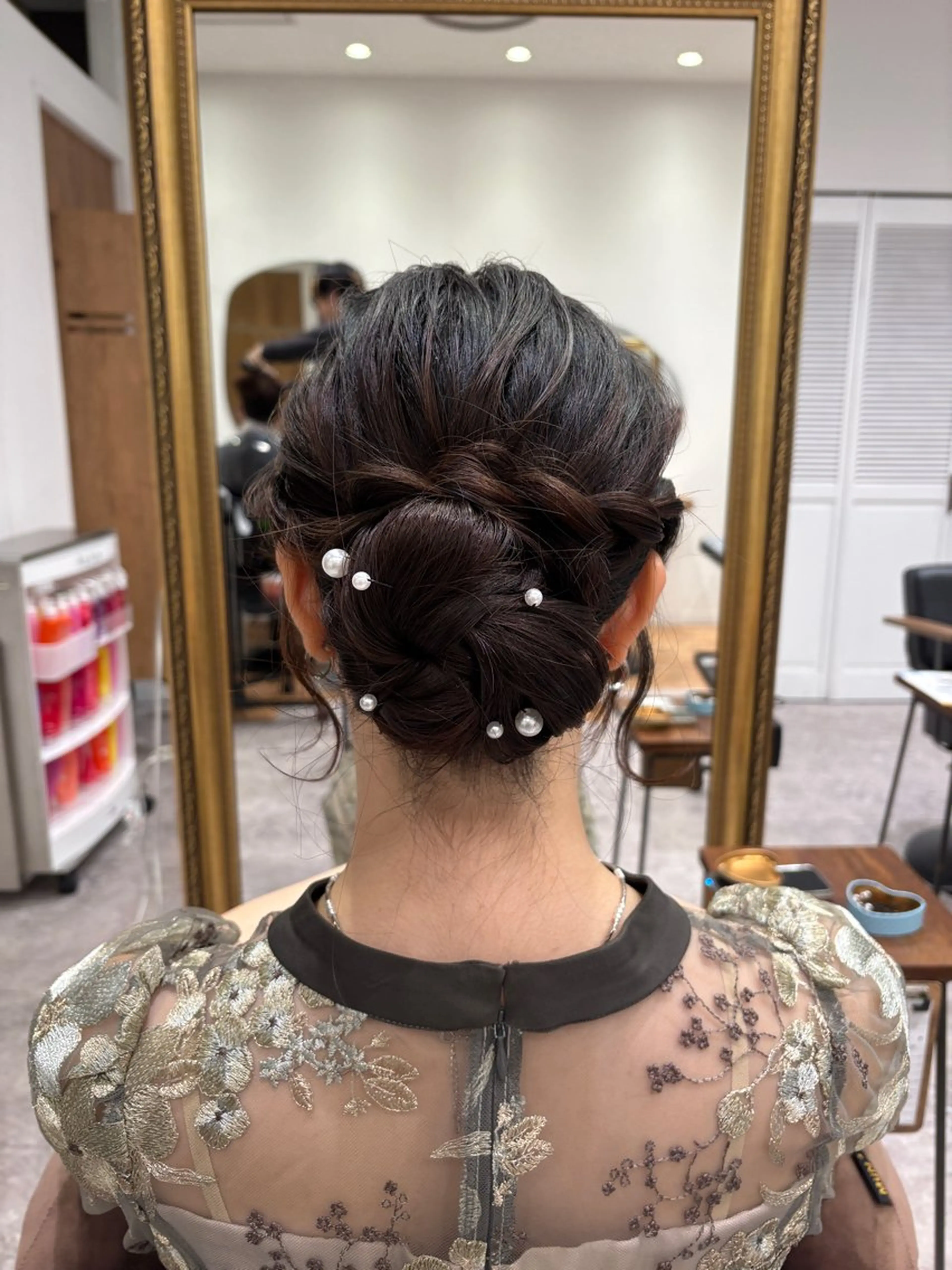 ヘアアレンジ ヘアセット ピンクカラーアレンジ 🩷AYANA🩷のヘアスタイル