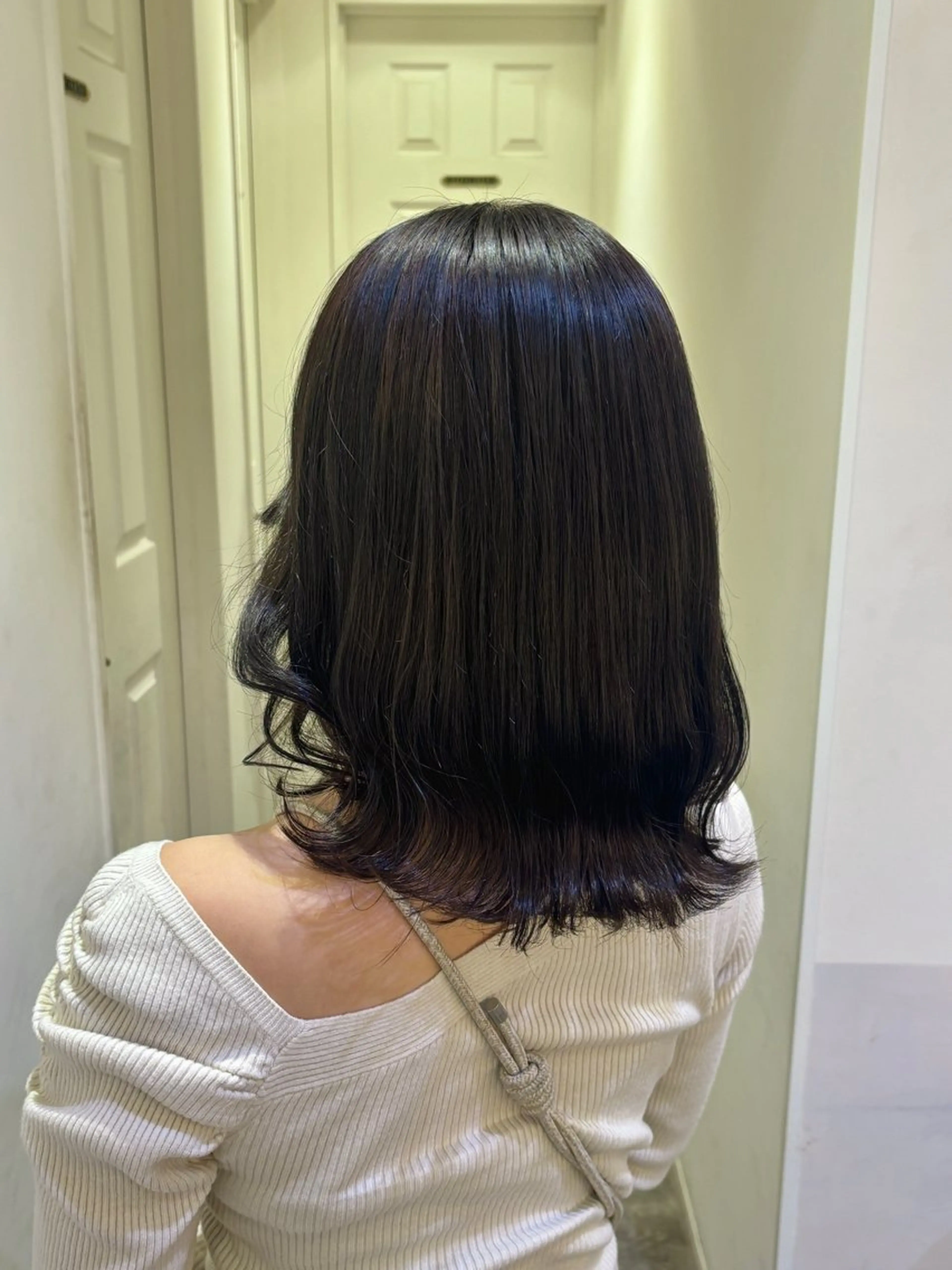 カラー 🍒垢抜けカラー 耳つぼ ヘアメあずみのヘアスタイル