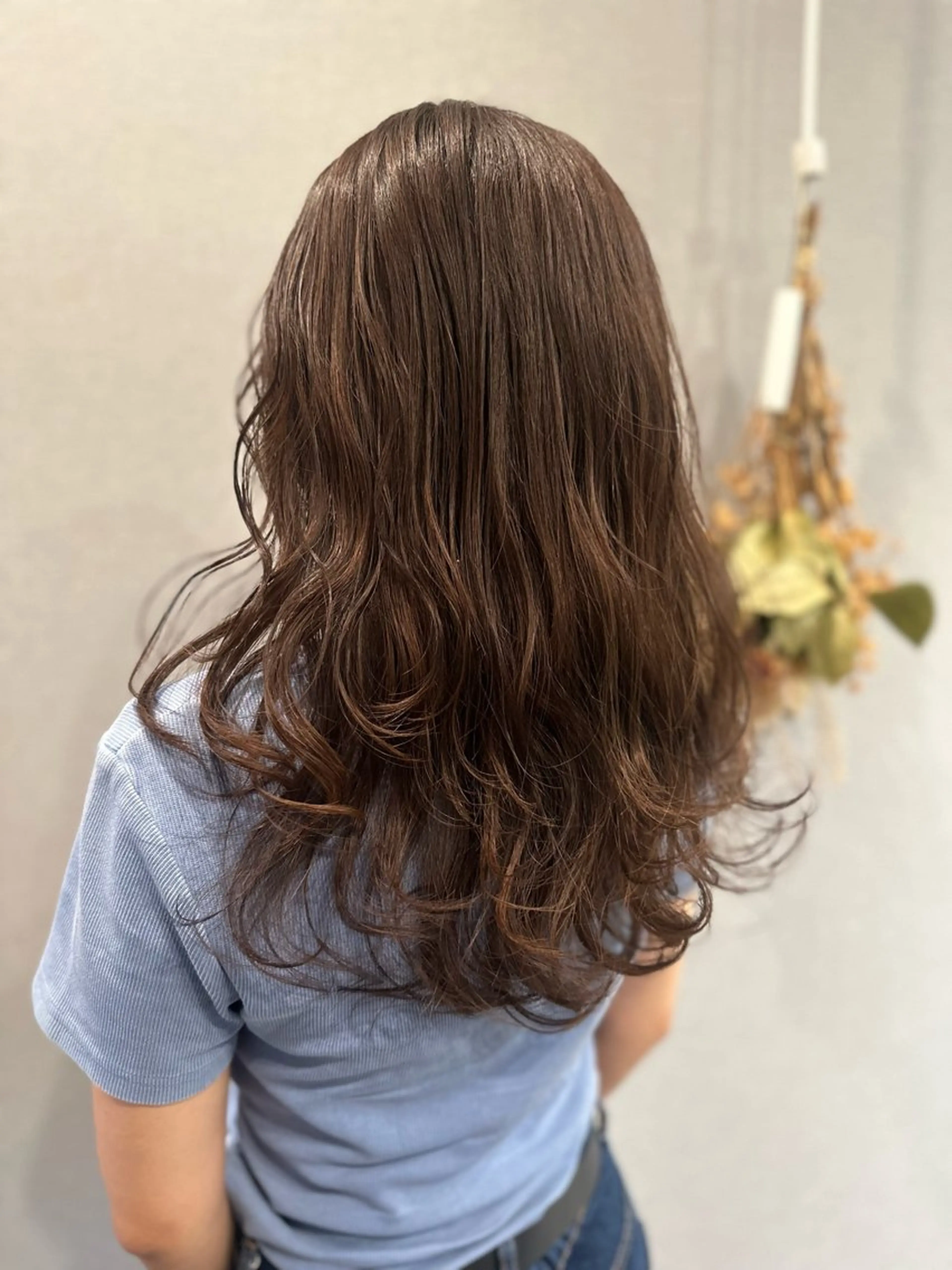 ロング カラー カット ヘアカラー トリートメント K Harukaのヘアスタイル