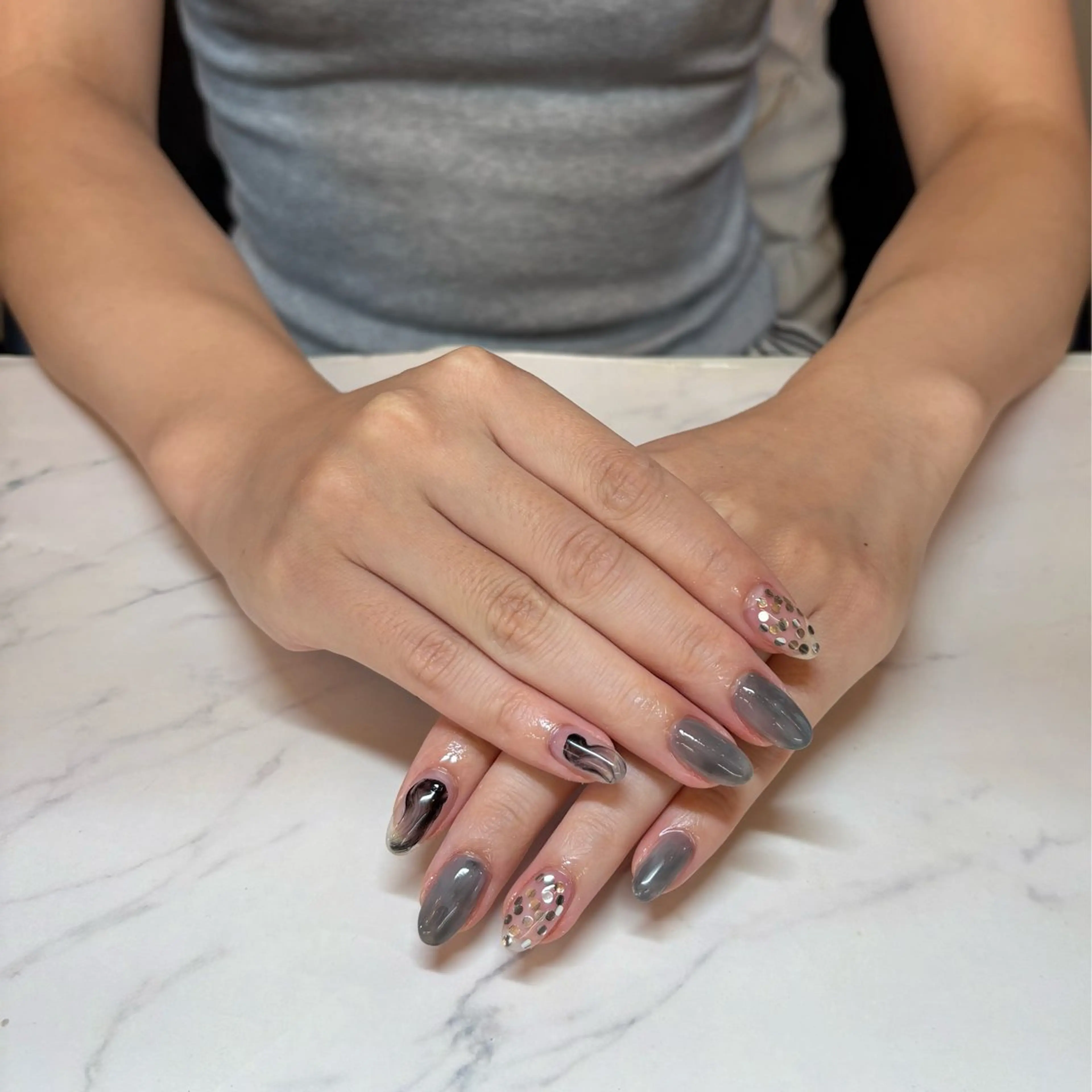 ネイル ニュアンスネイル nailsalon 結所属・💫 さりのネイルデザイン