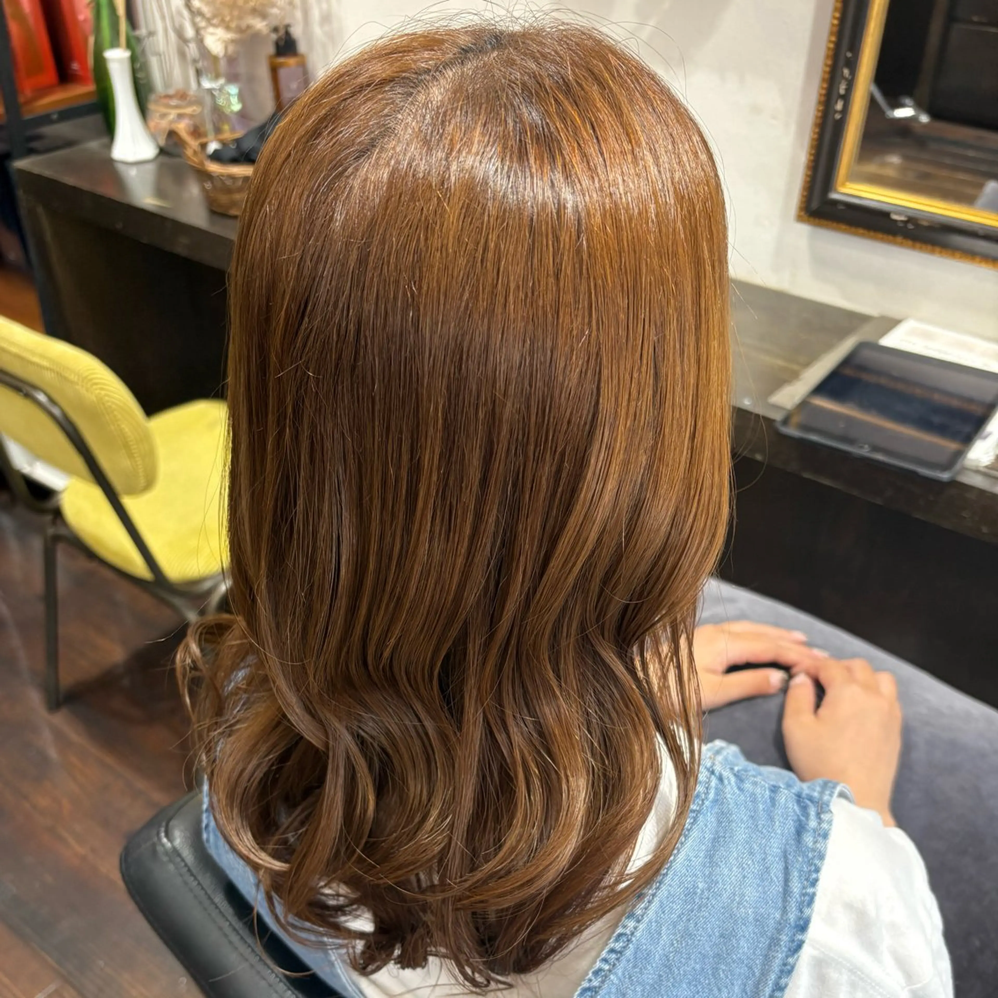 ロング カット ヘアカラー トリートメント 艶カラー/ レイヤー/あいりのヘアスタイル