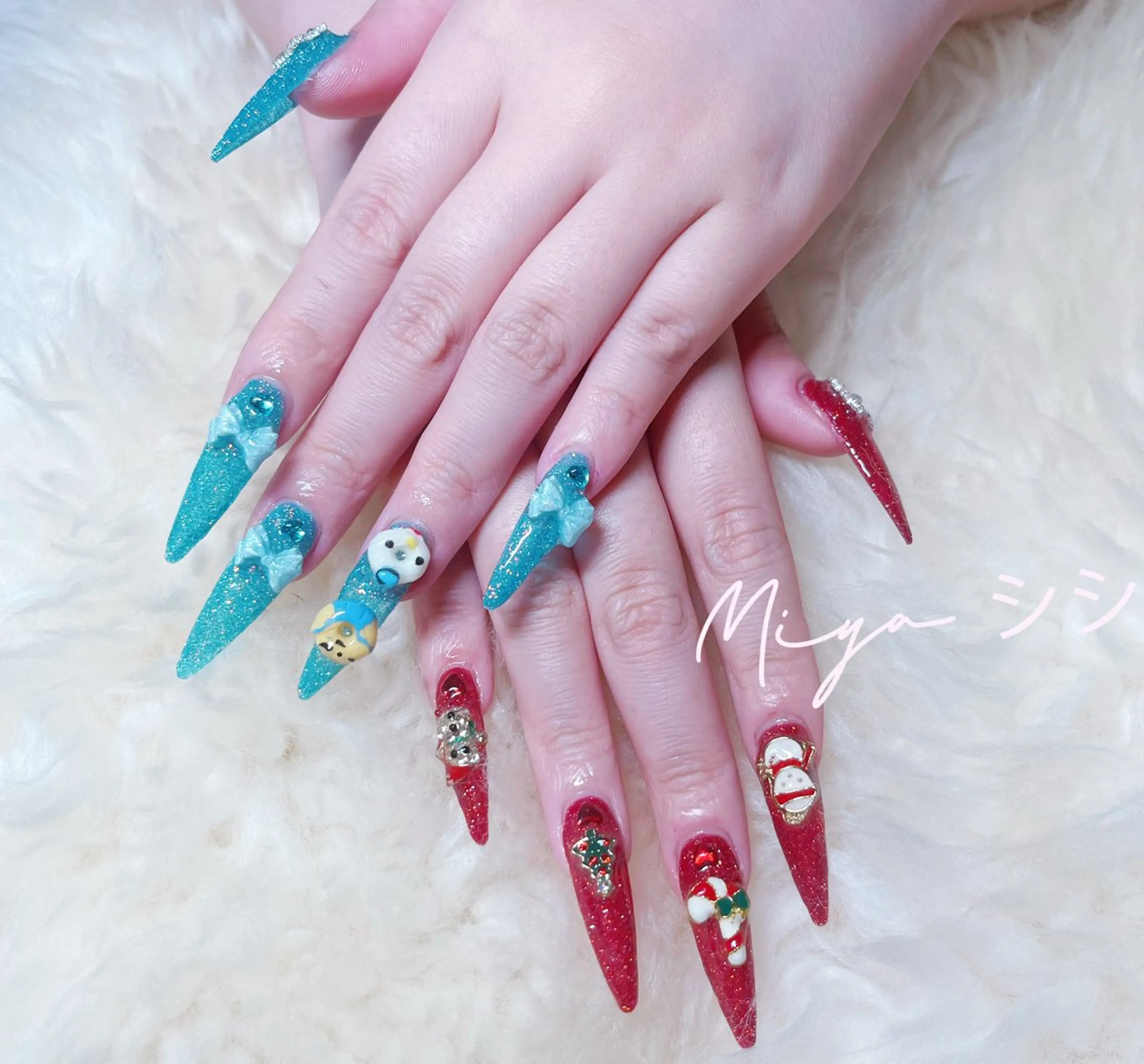 ネイル ハンドネイル MIYA  nail&   eyelash所属・MIYA NAIL シシのネイルデザイン