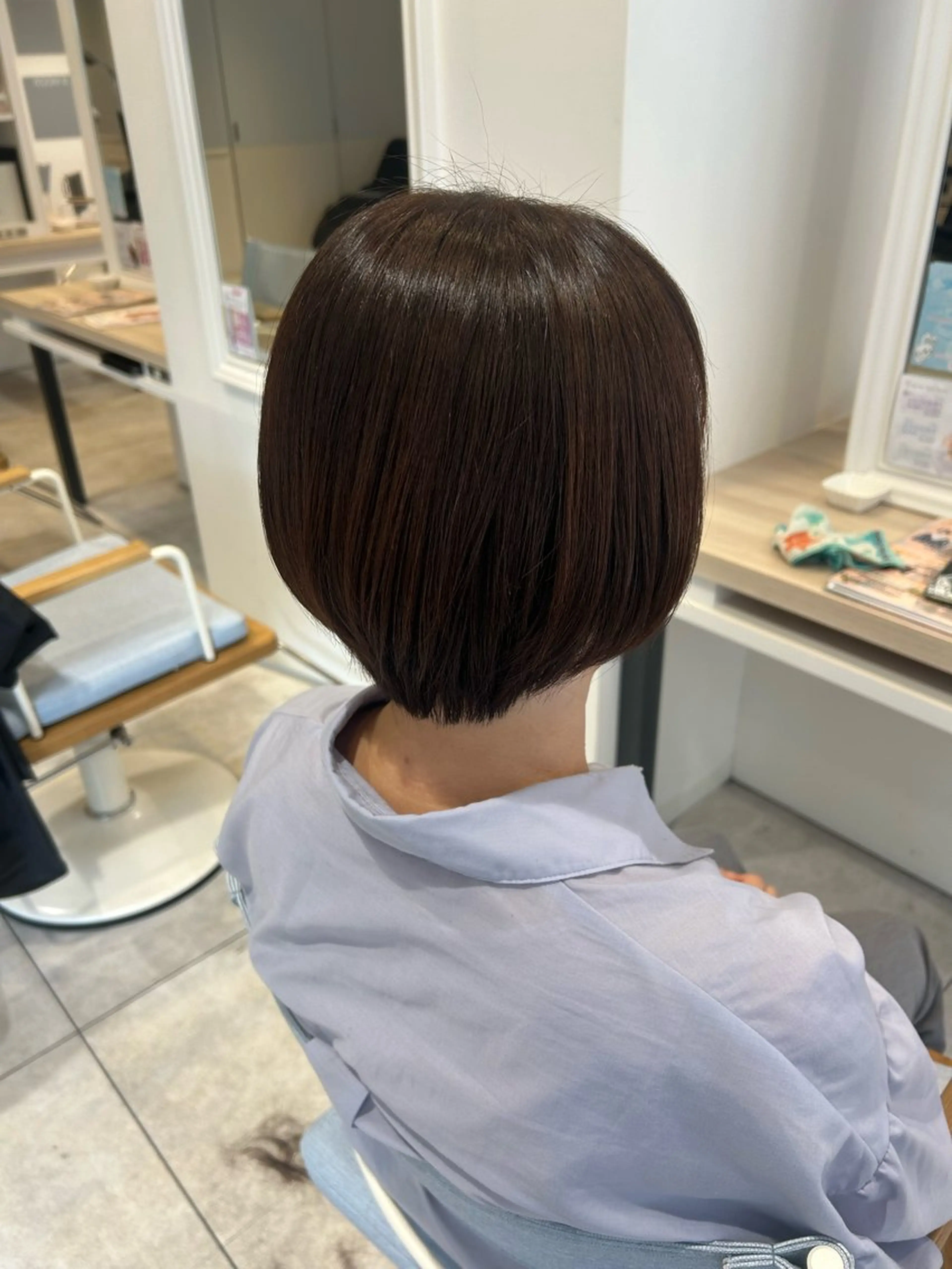 ショート カラー カット ヘアカラー ボブ/メンズパーマ /春花 美咲のヘアスタイル