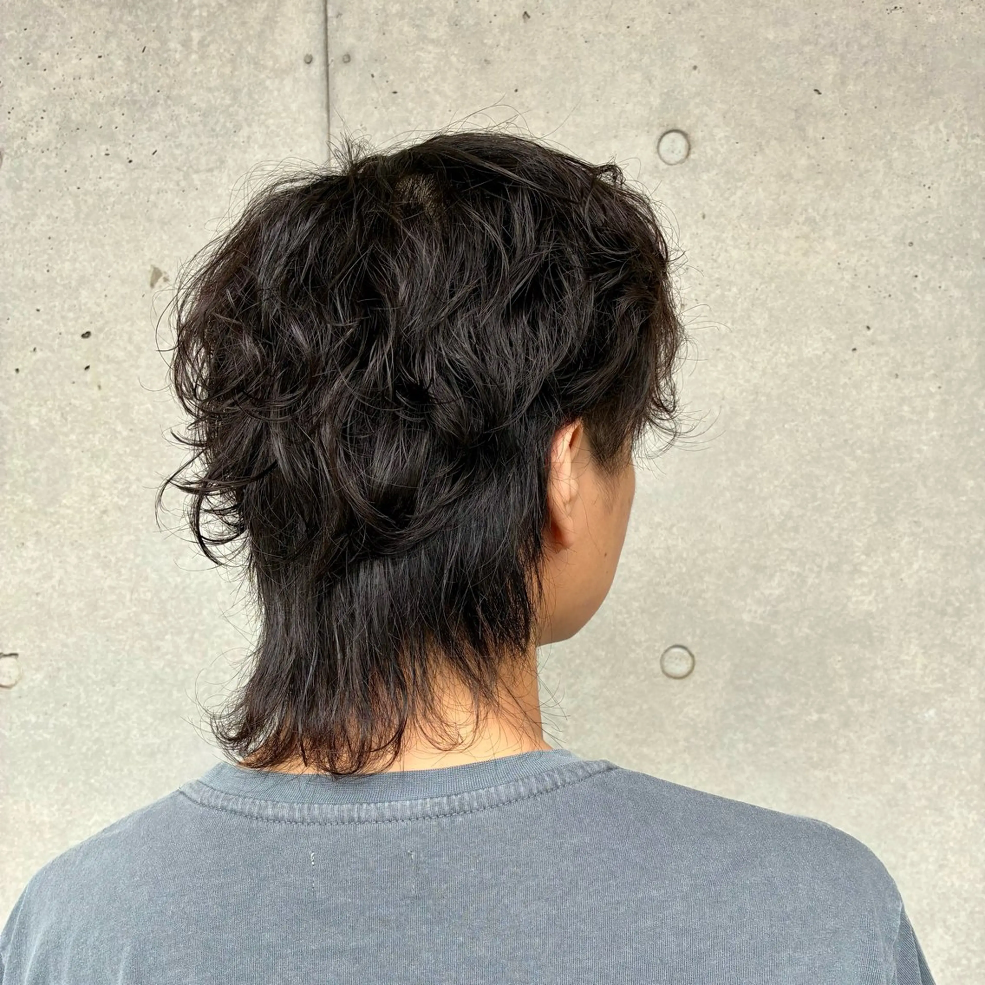 パーマ メンズ メンズパーマ メンズウルフカット ウルフカット カット パーマ 遠藤姫花 𝒂𝒔𝒉草加𓂃のヘアスタイル