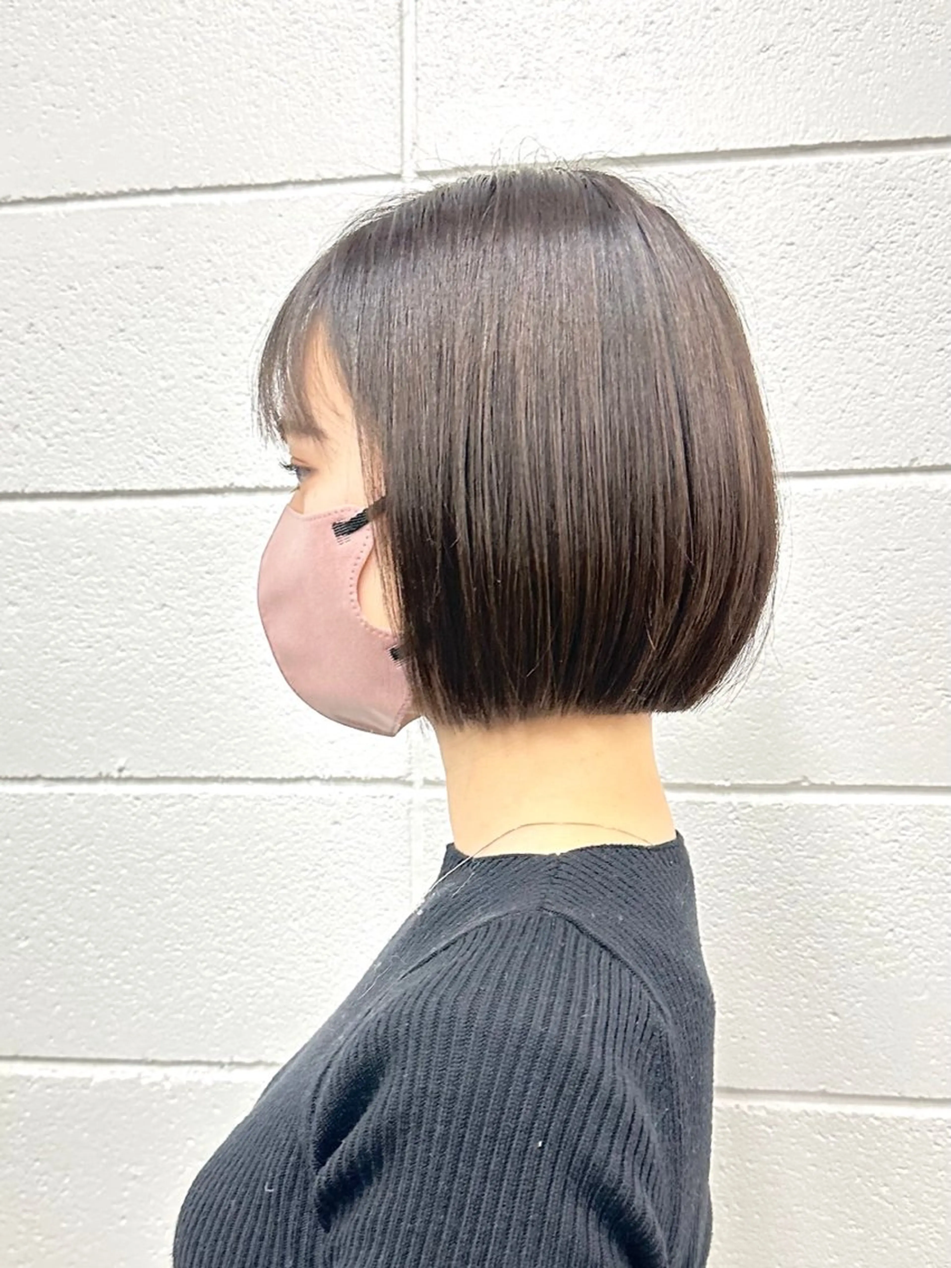 ショート 切りっぱなしボブ ボブ カット トリートメント ボブ✨くびれショー ト✨峠舘翔真のヘアスタイル