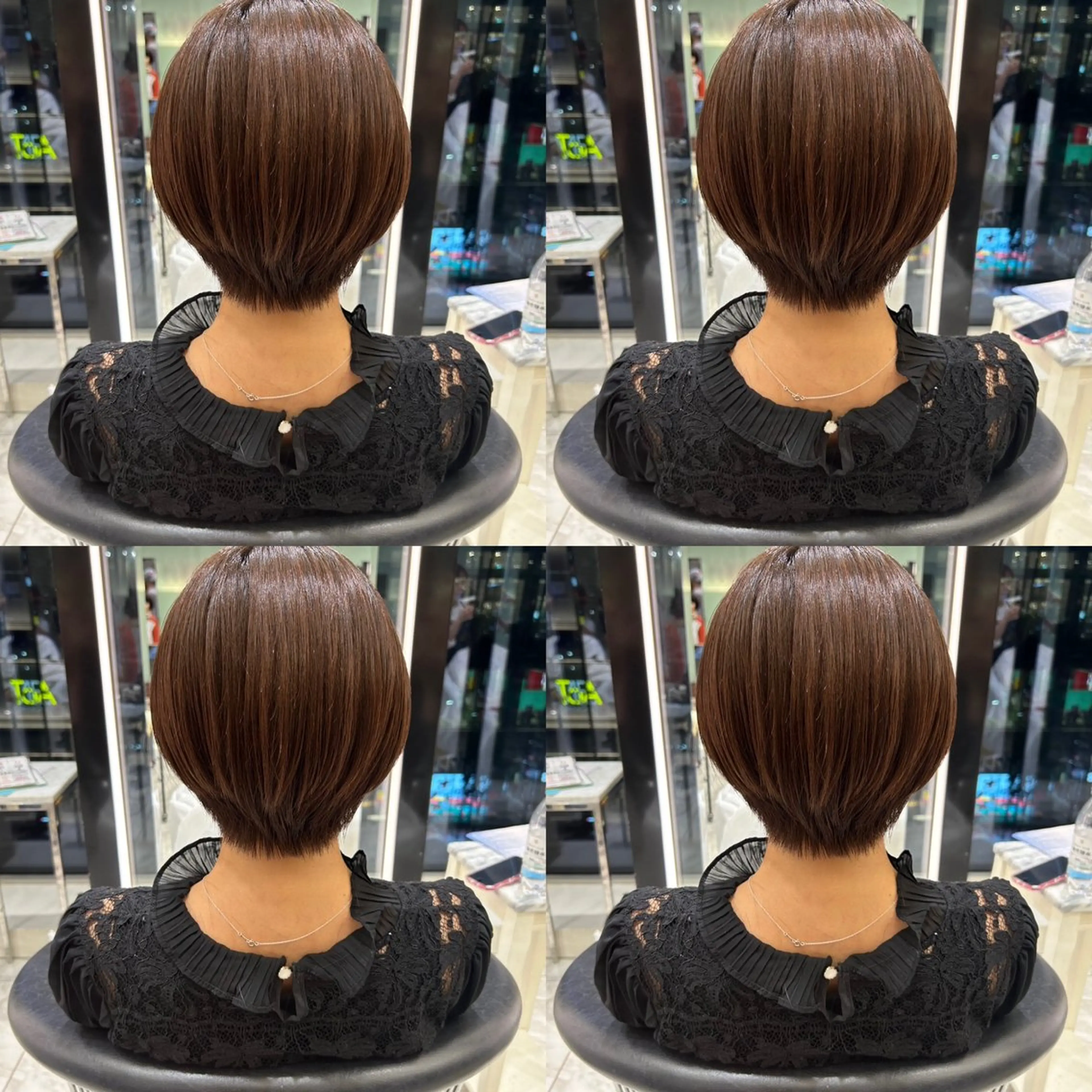 ショート ヘアカラー トリートメント 垢抜けヘア 韓国ヘア銀座近下菜央のヘアスタイル