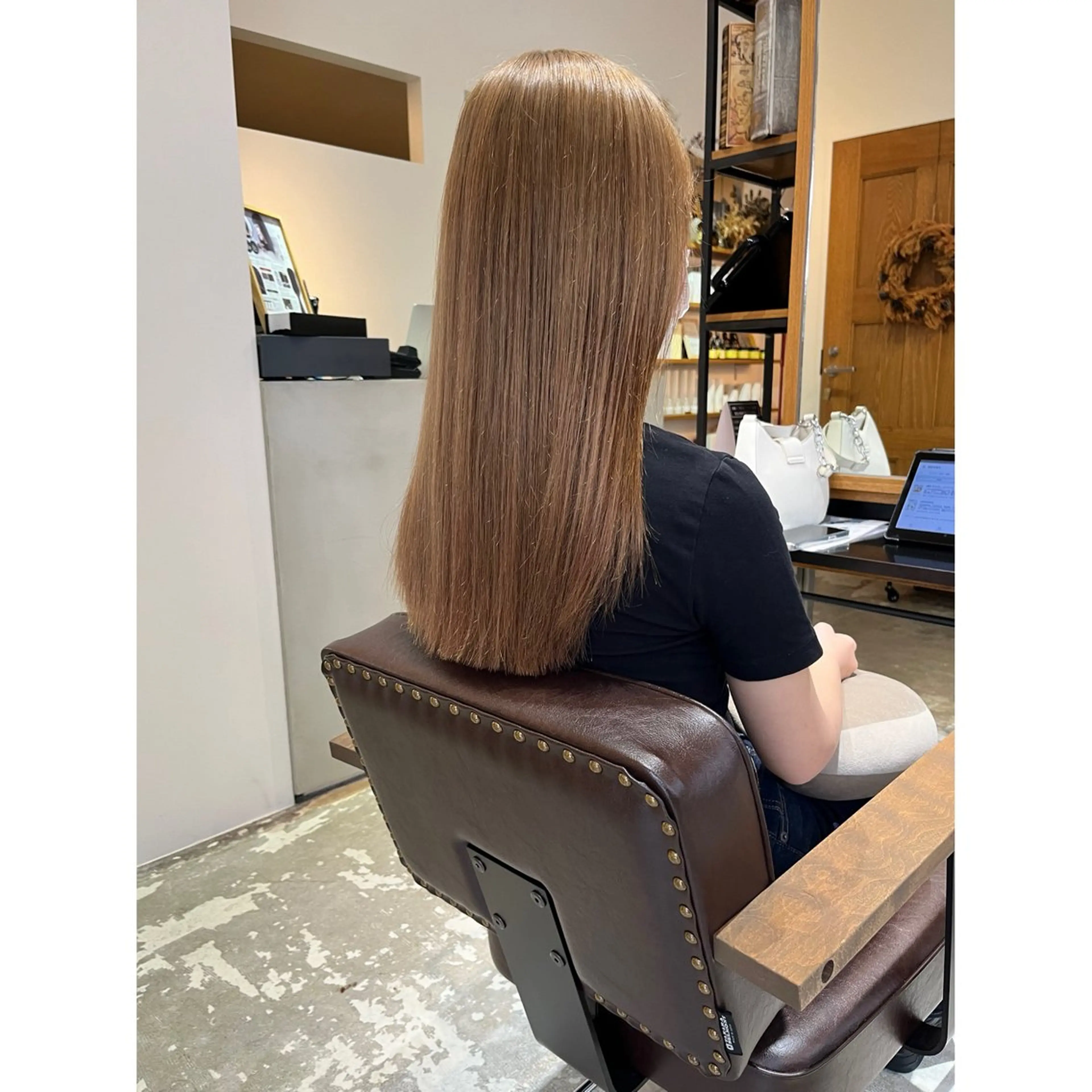 ロング ワンレンボブ ボブ ロング カット 喜友名洸季 anoneのヘアスタイル