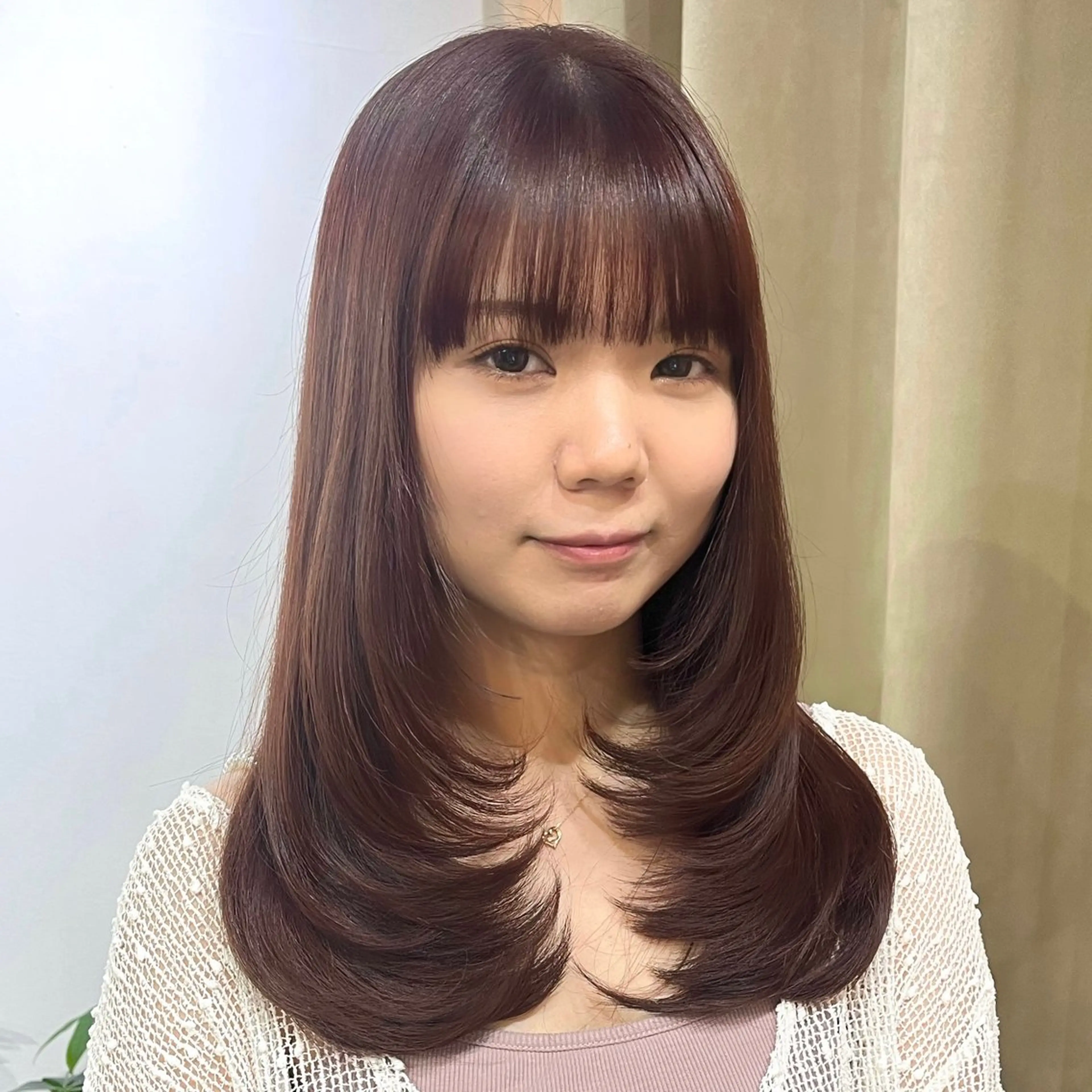 ロング カラー ハイレイヤー レイヤーカット カット ヘアカラー トリートメント Je suis heureuse Tres所属・早朝セット☀️ レイヤー/Momoのヘアスタイル