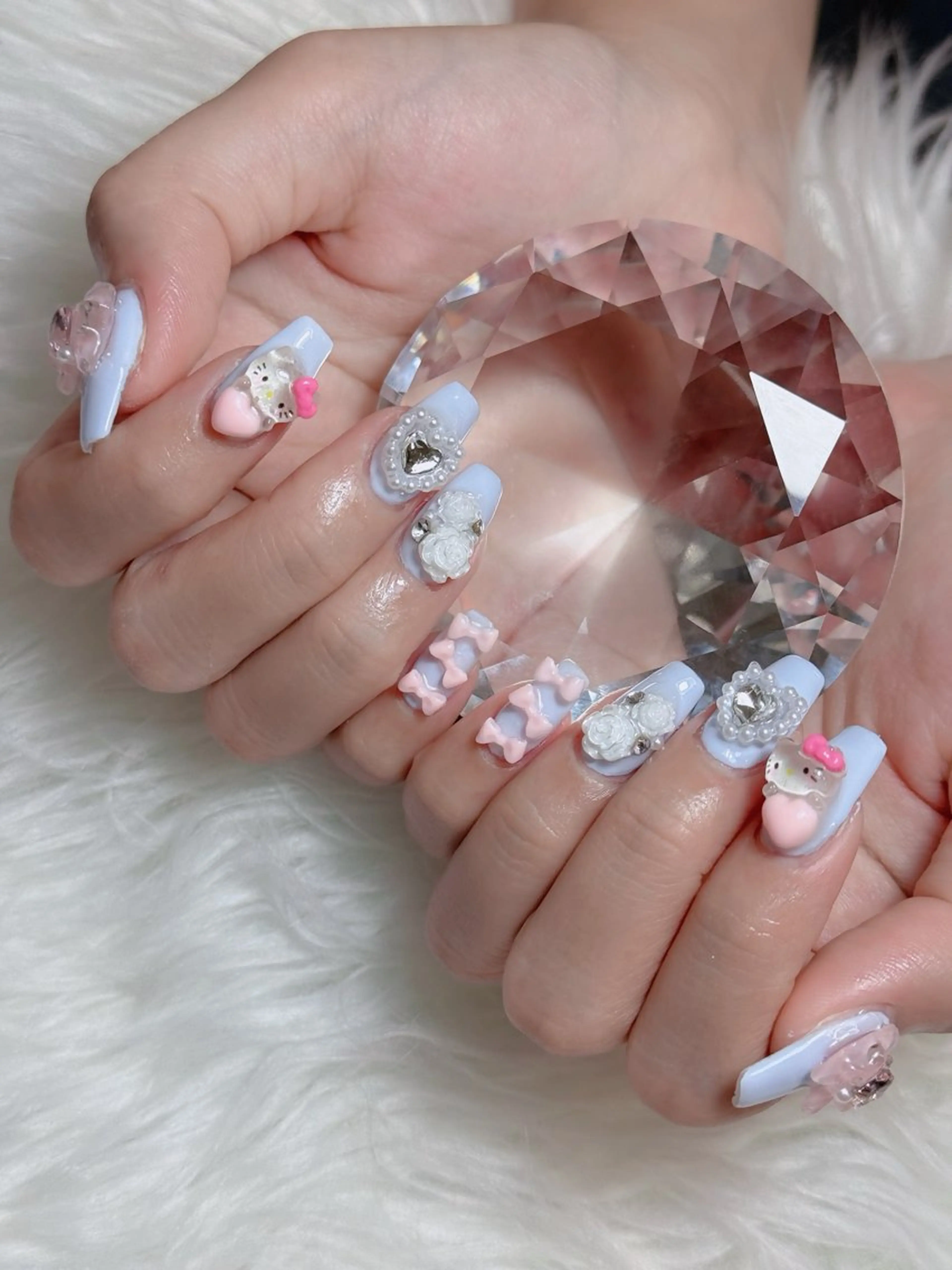 ネイル オーロラネイル チークネイル フットネイル フレンチネイル 韓国ネイル ハンドネイル Lumi Nailのネイルデザイン