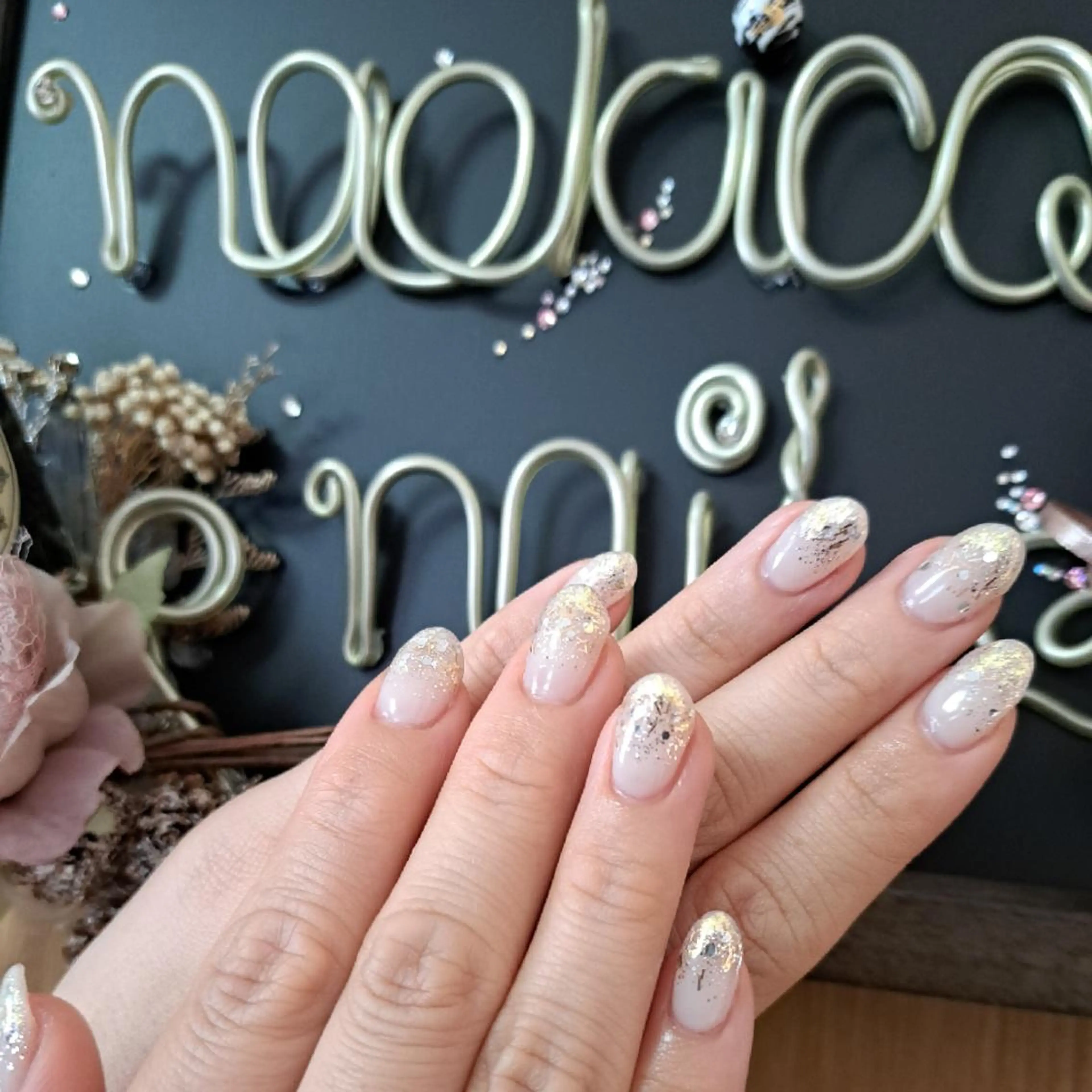 ネイル グラデーション ラメ(グリッター) ラメグラデーション HAYASHI  Nのネイルデザイン