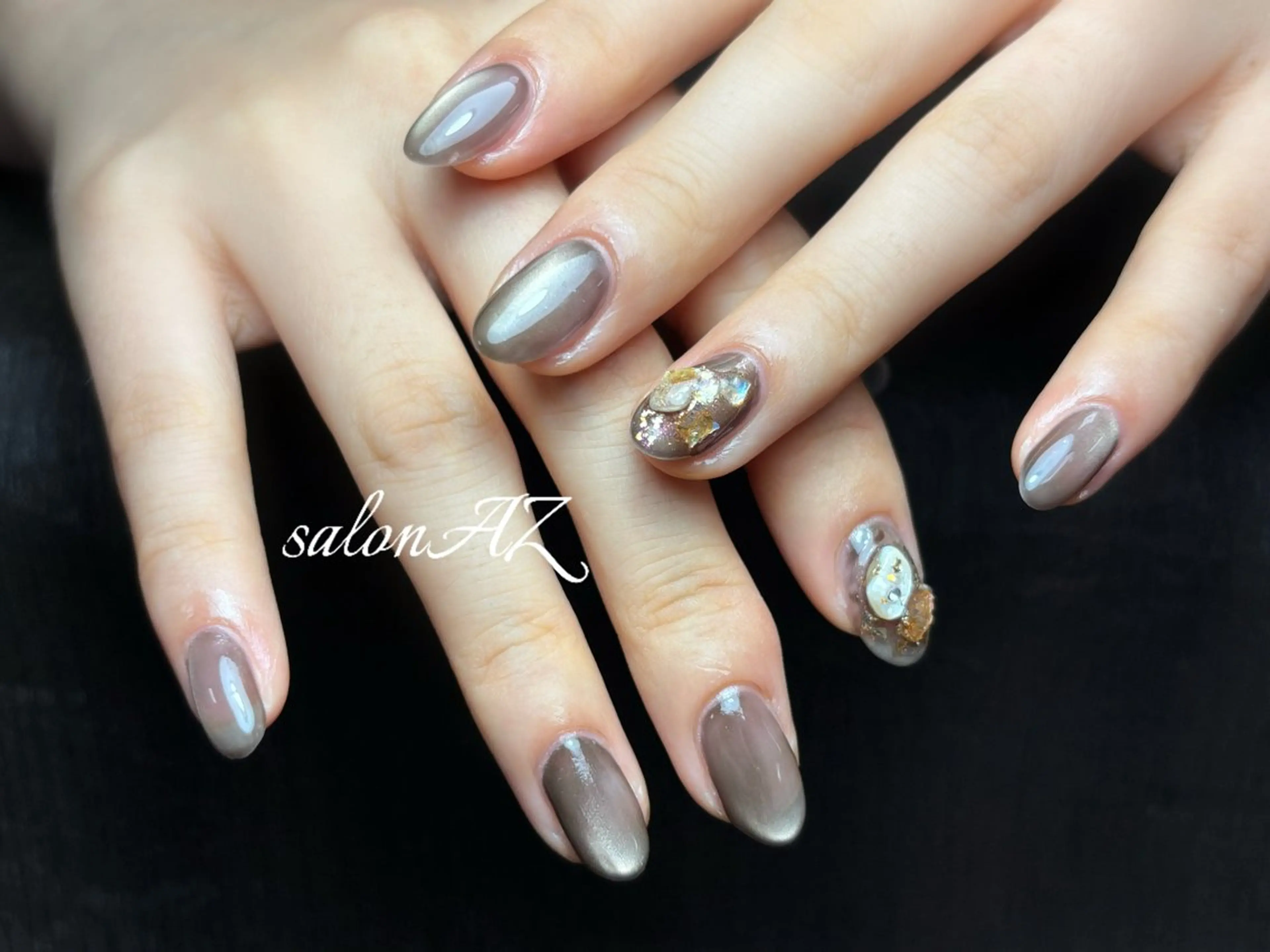 ネイル アートネイル 長さ出し フットネイル フレンチネイル ジェルネイル ハンドネイル salonAZ トップネイリストのネイルデザイン