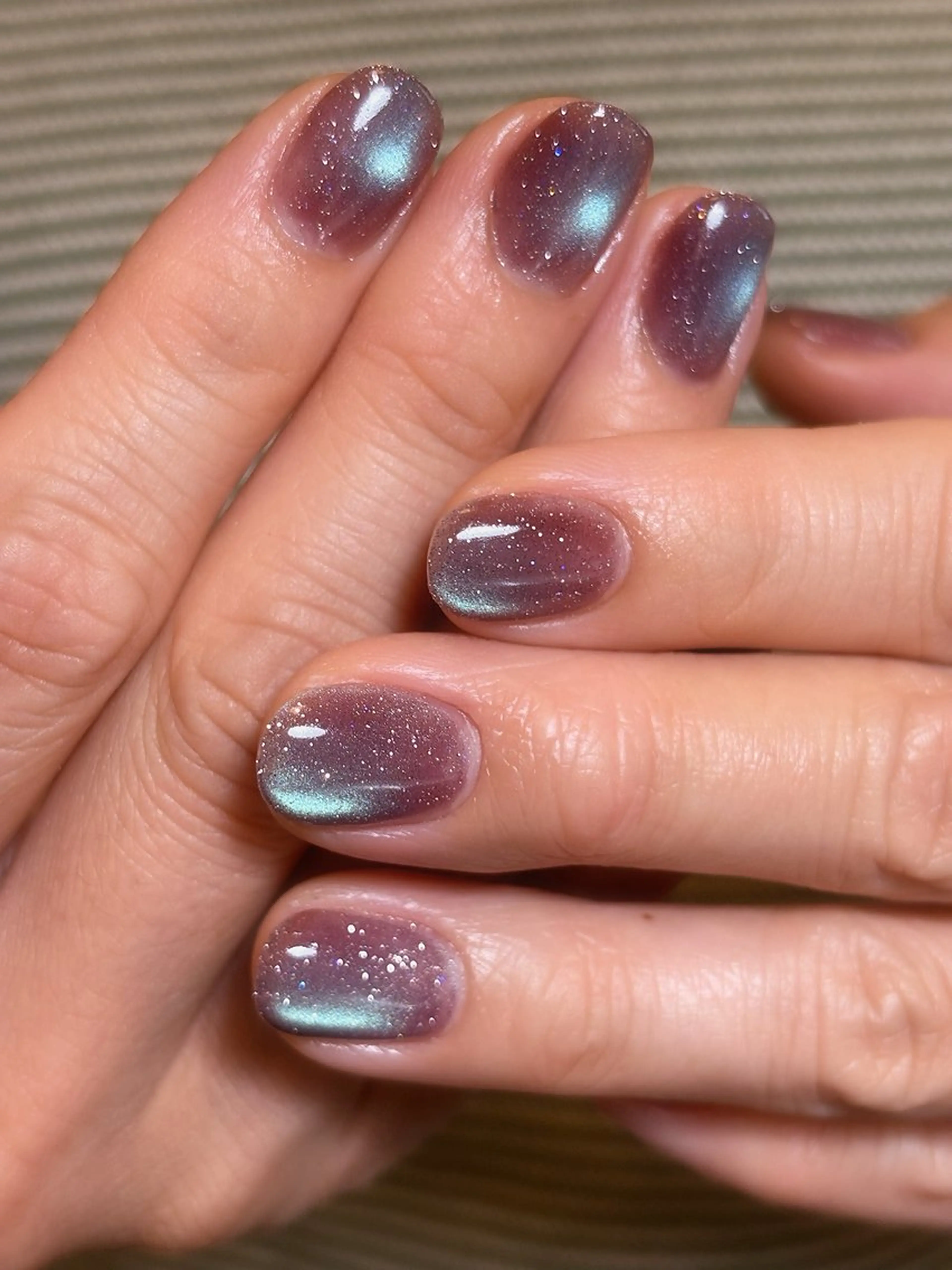 ネイル アートネイル オーロラネイル フットネイル ジェルネイル グラデーション fil nailのネイルデザイン