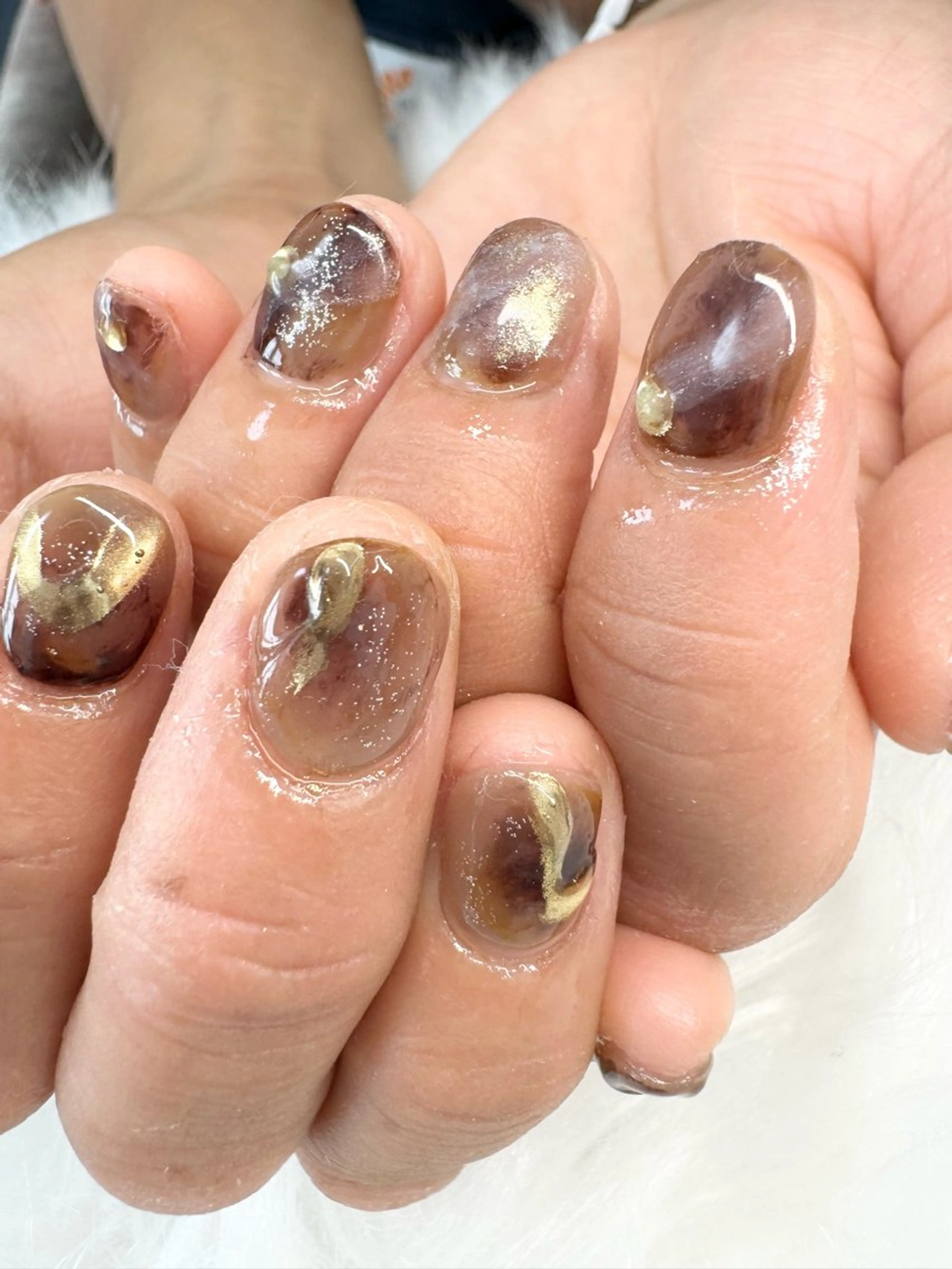 ネイル ジェルネイル ゴージャス キラキラネイル ミラーネイル ニュアンスネイル ネイルサロン Laque.のネイルデザイン