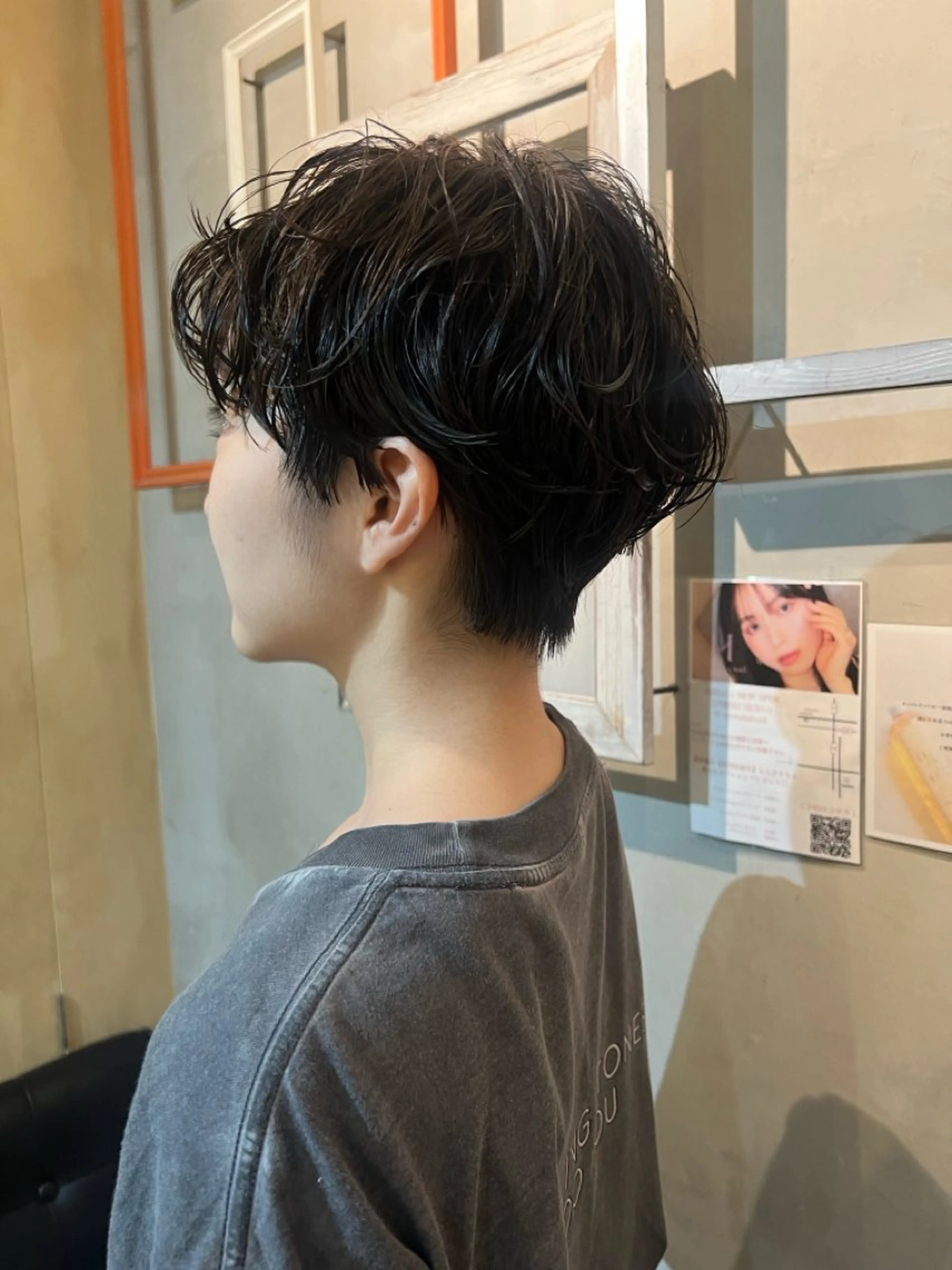 ショート パーマ perm/color mana🎀🤍のヘアスタイル