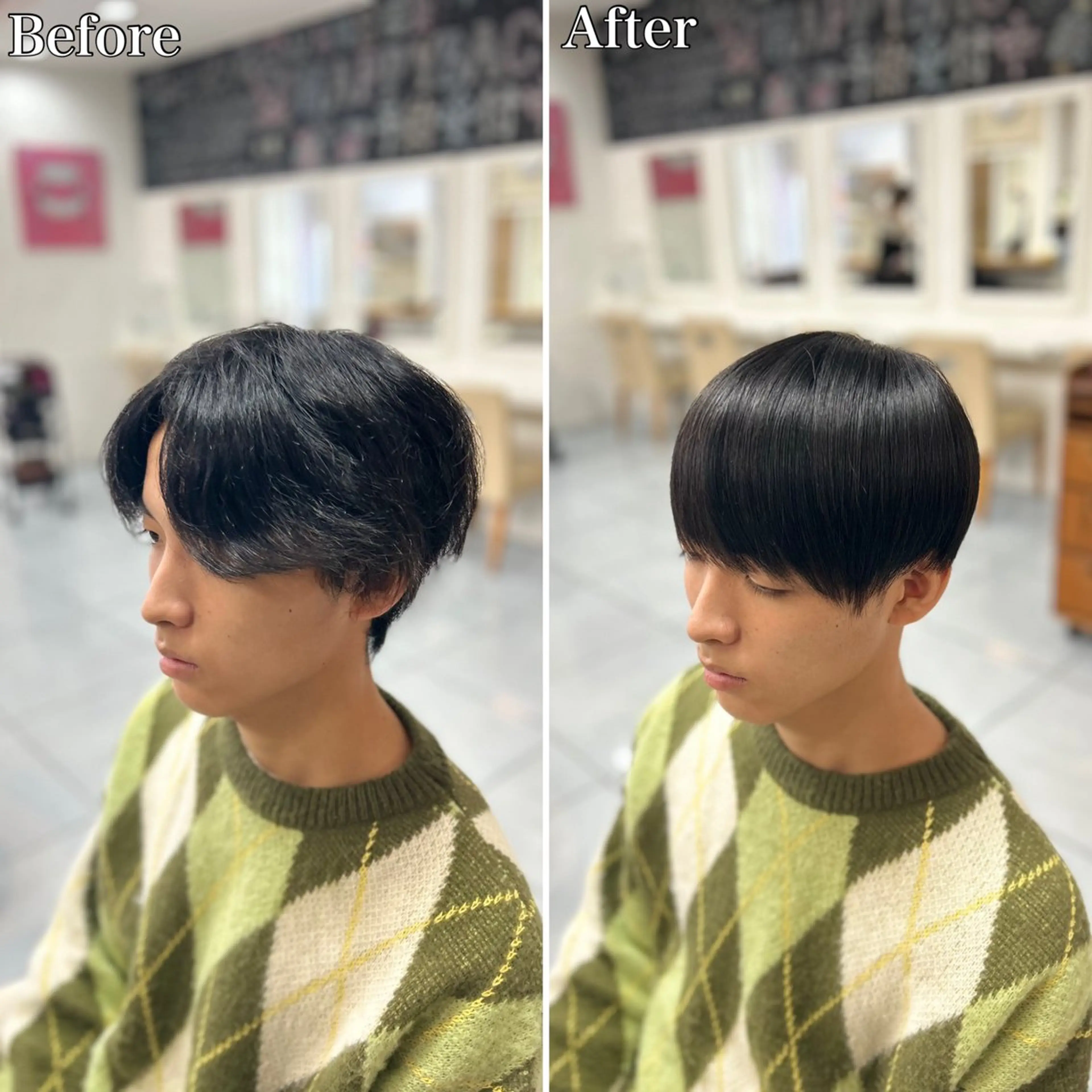 セミロング パーマ メンズ 縮毛矯正 カット 縮毛矯正 トリートメント 🔮メンズ縮毛矯正 毛流れパーマ💎竹永のヘアスタイル