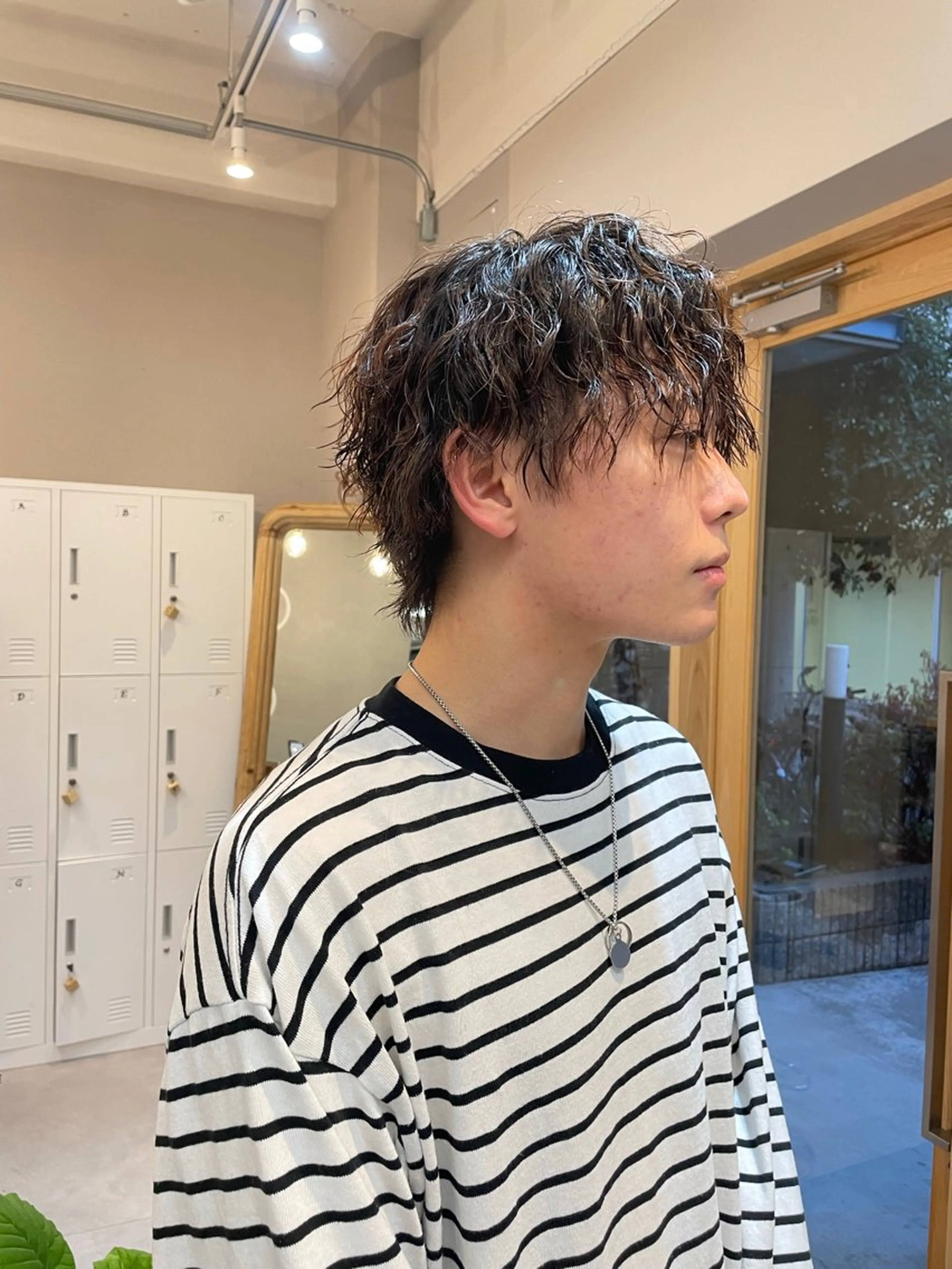 ミディアム パーマ メンズ cope'u  emu所属・cope'u moneのヘアスタイル