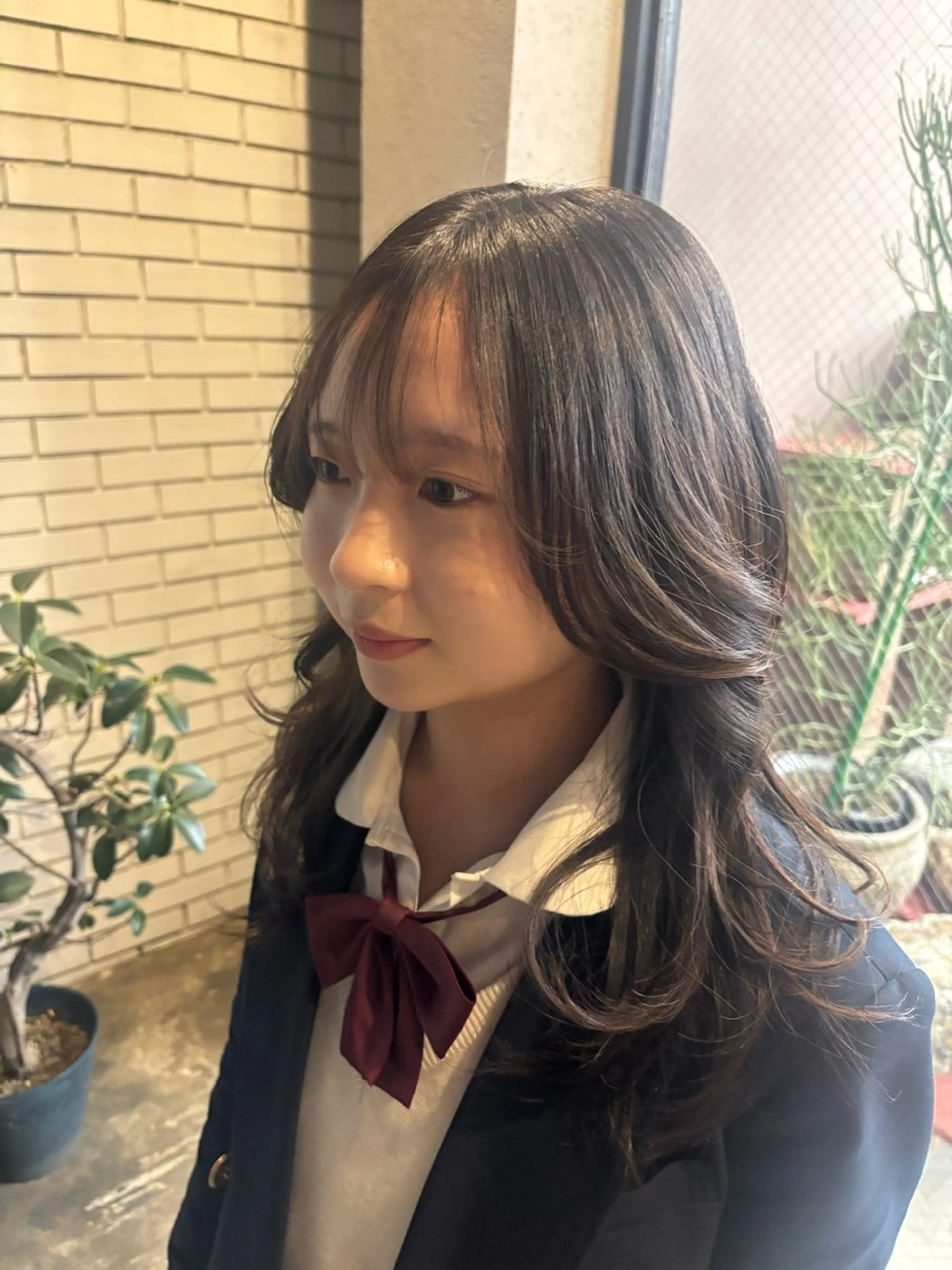 ロング パーマ 縮毛矯正 HIBIKI / ブリーチモデルのヘアスタイル