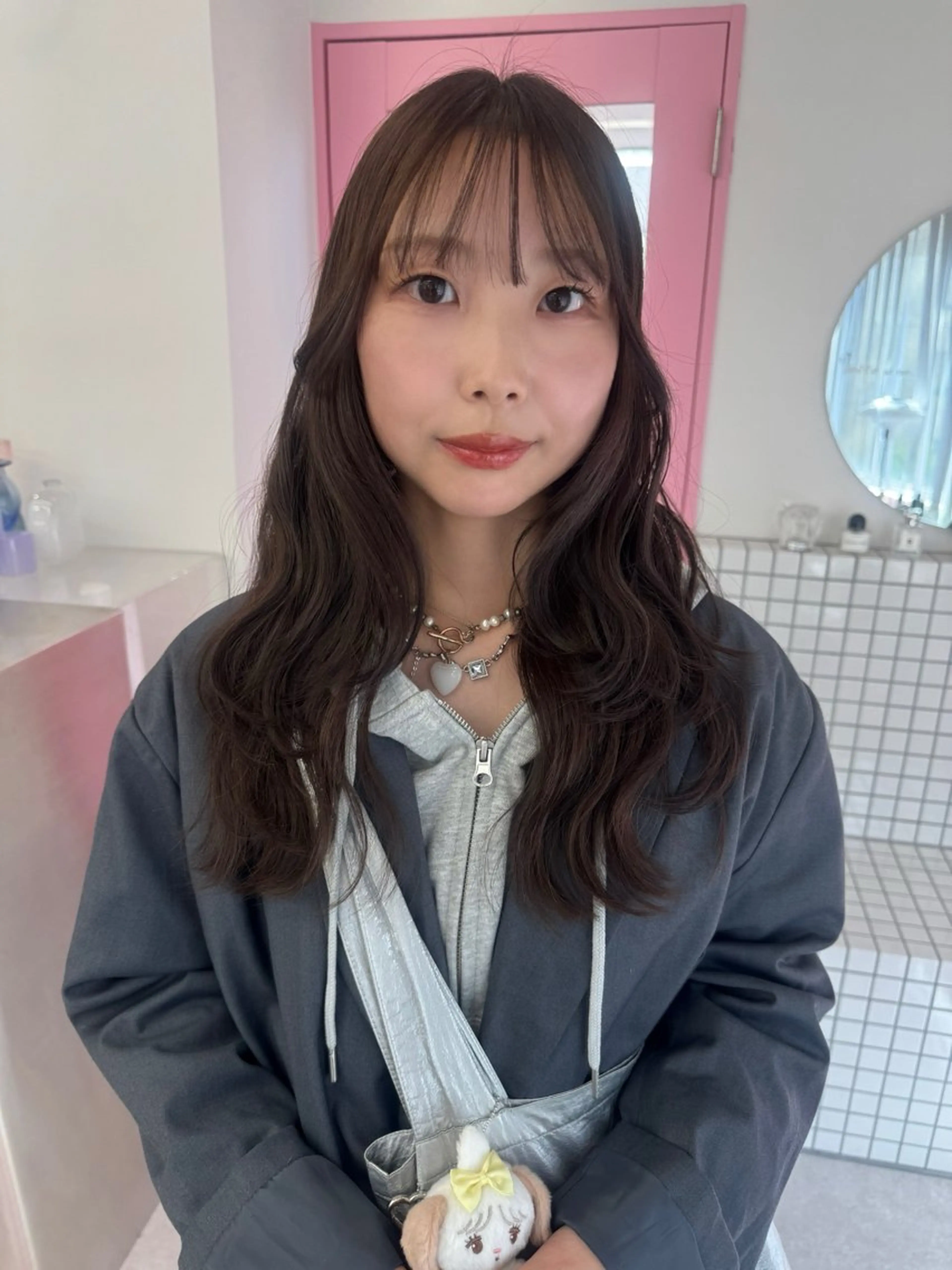 ロング カラー カット ヘアカラー トリートメント レイヤーカット/透明 感カラー/saraのヘアスタイル