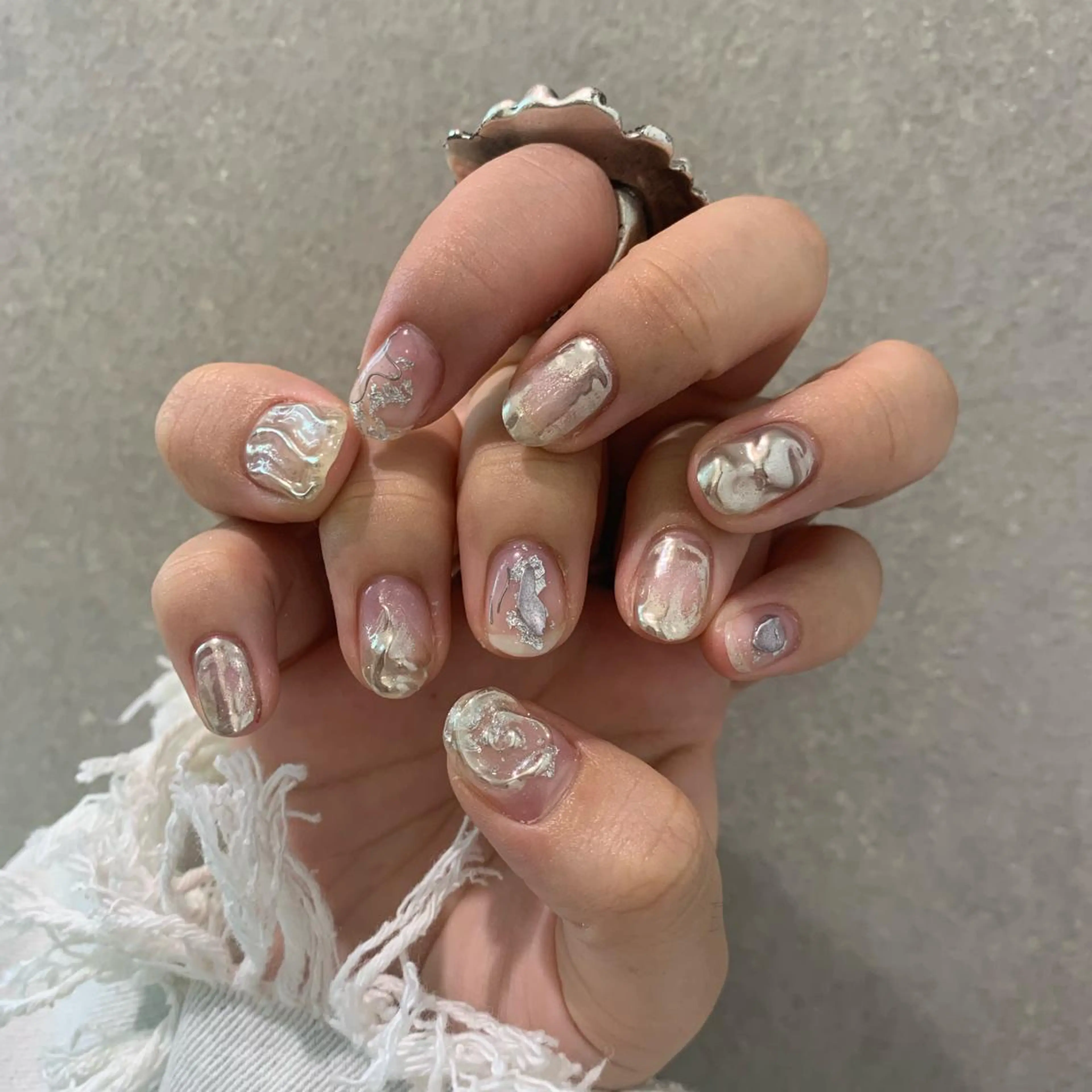 ネイル ハンドネイル 【淡色color/ nail】maikoのネイルデザイン