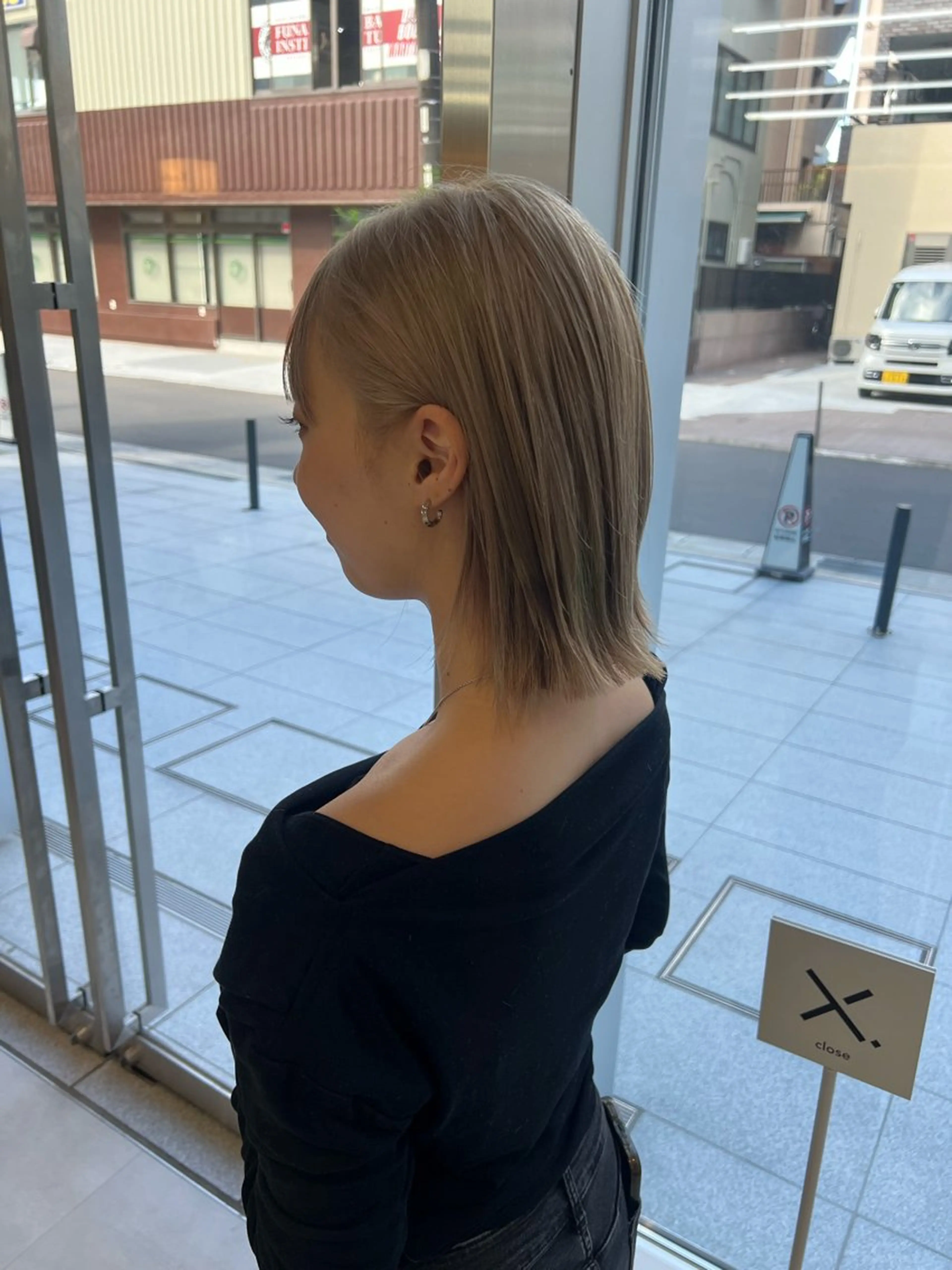 ショート カラー ハイトーンカラー ボブ カット ヘアカラー トリートメント 吉沢遣人/レイヤー 艶カラー/パーマのヘアスタイル