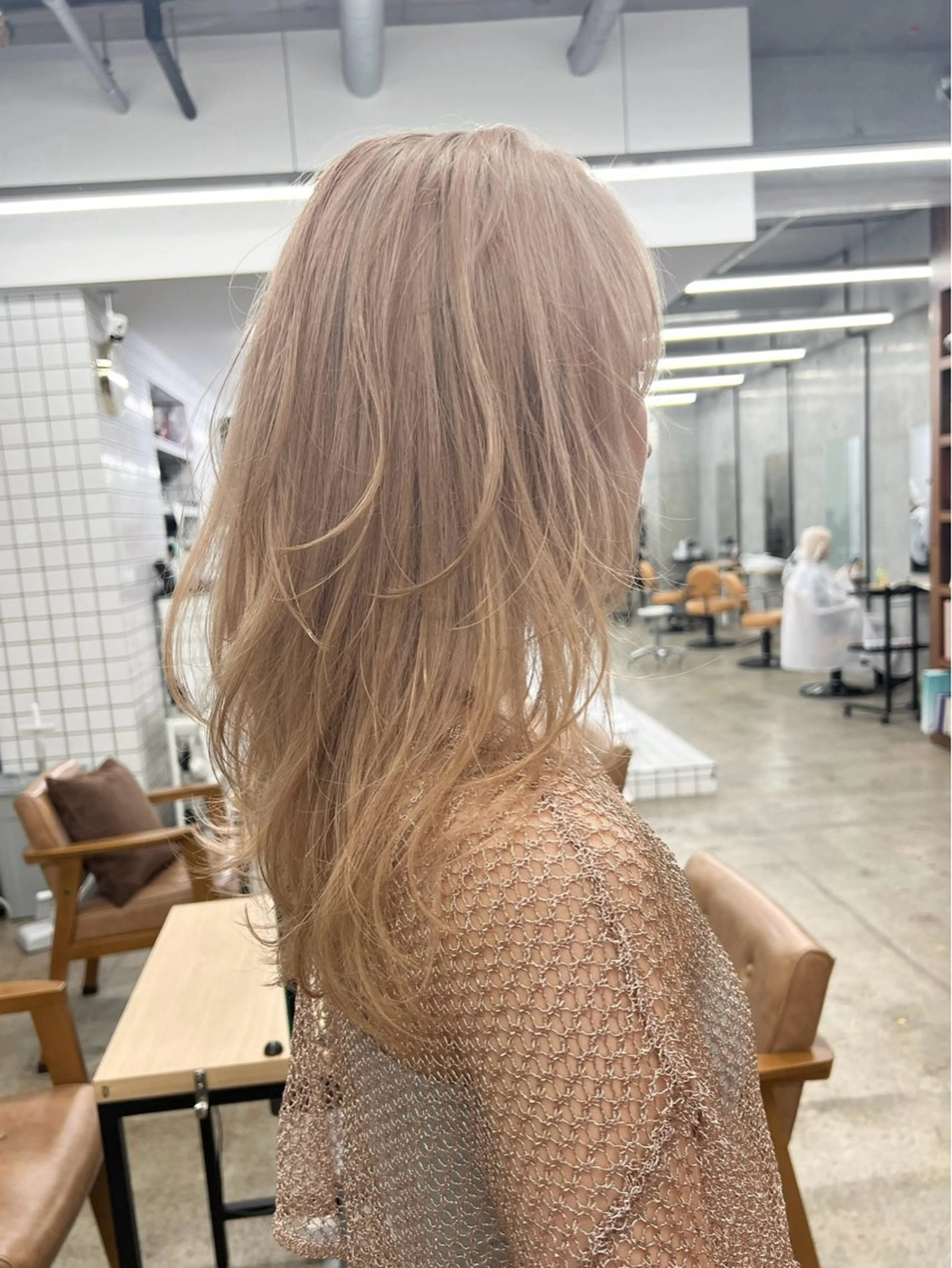 セミロング カラー カット ヘアカラー トリートメント 🍂顔まわりカットと ミルクティー🍼翔太のヘアスタイル