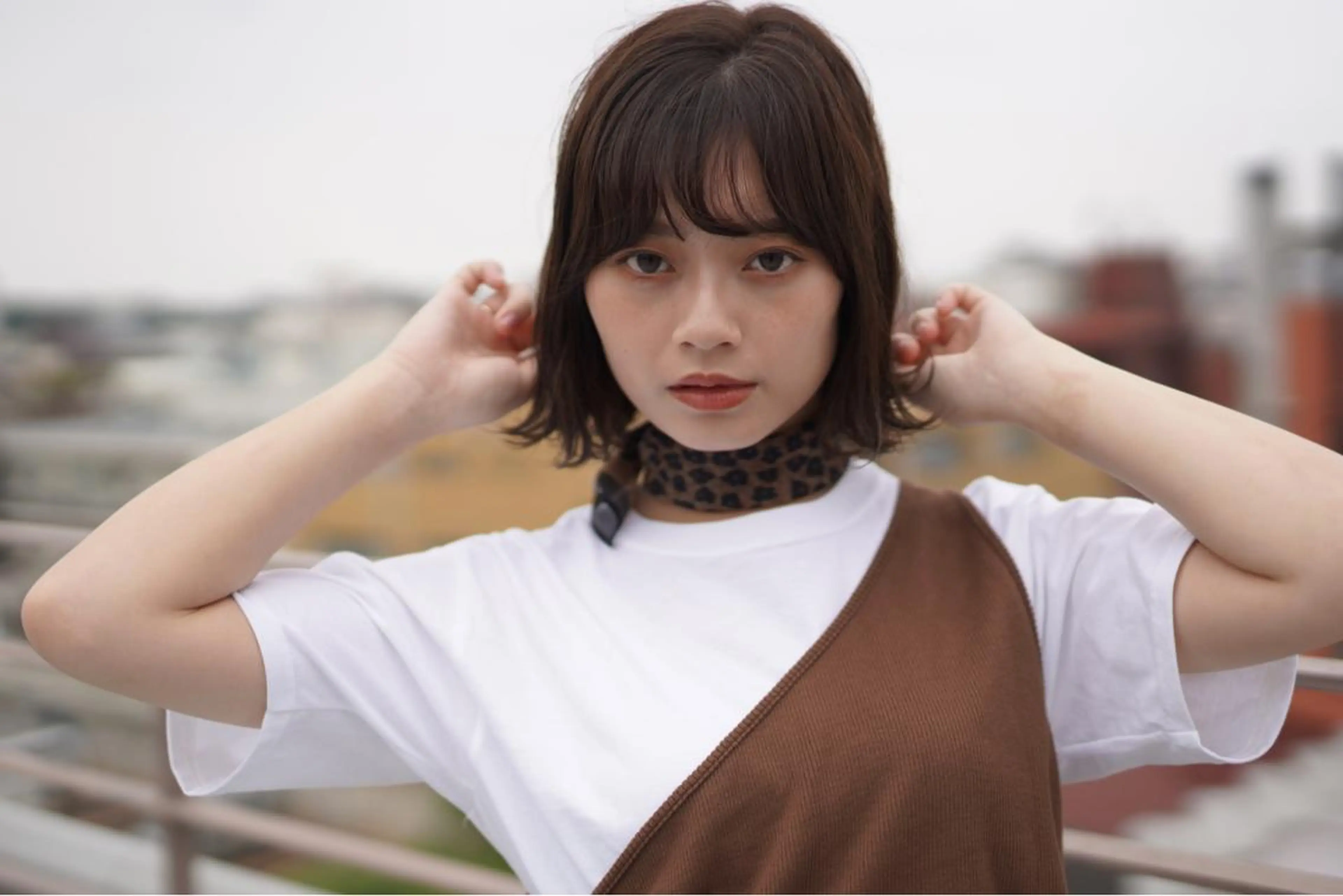 ミディアム カラー ボブ 外ハネヘア カット ヘアカラー トリートメント 卒業式受付中🌻 肥田亜沙美のその他イメージ