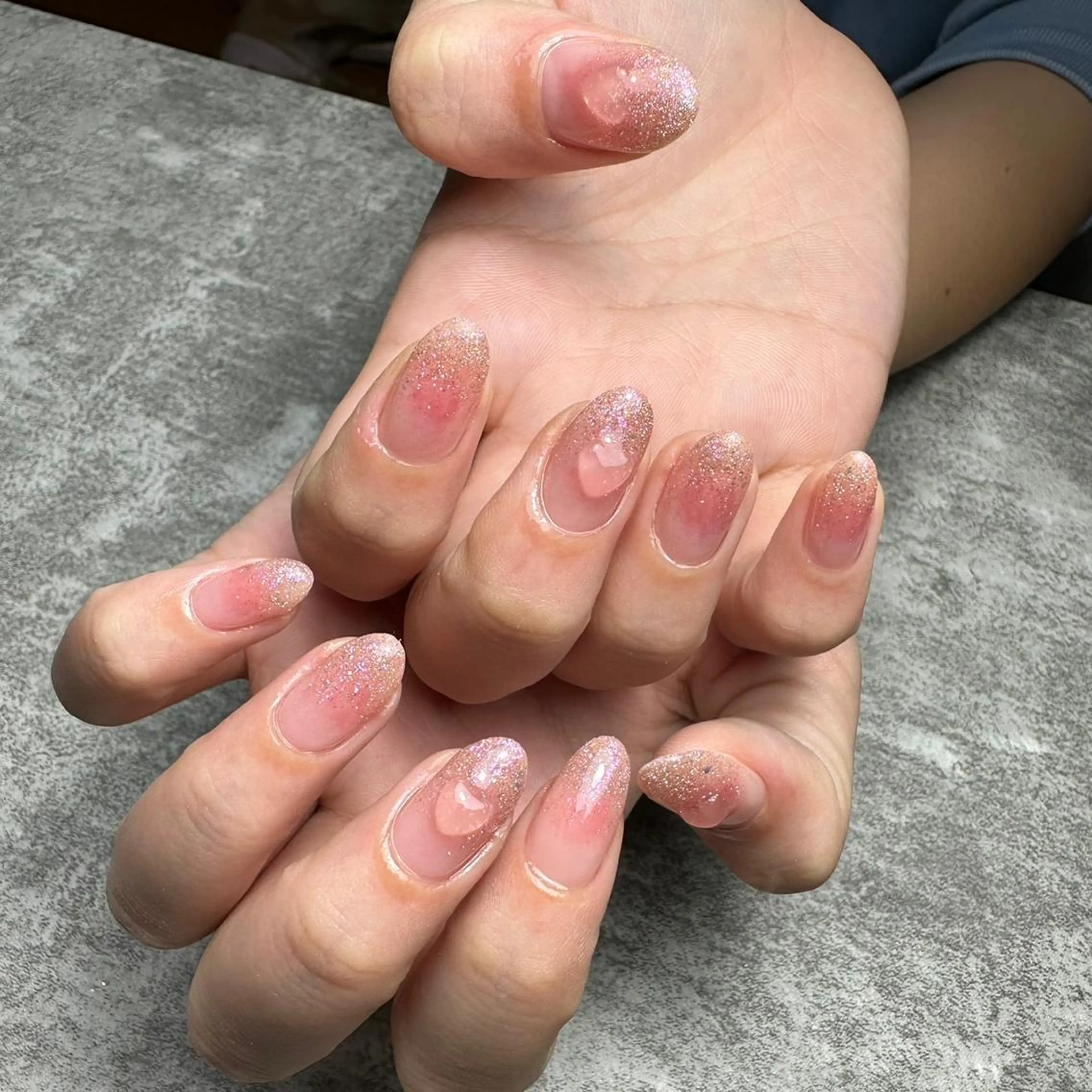 ネイル ハート ハンドネイル yuki nail...のネイルデザイン