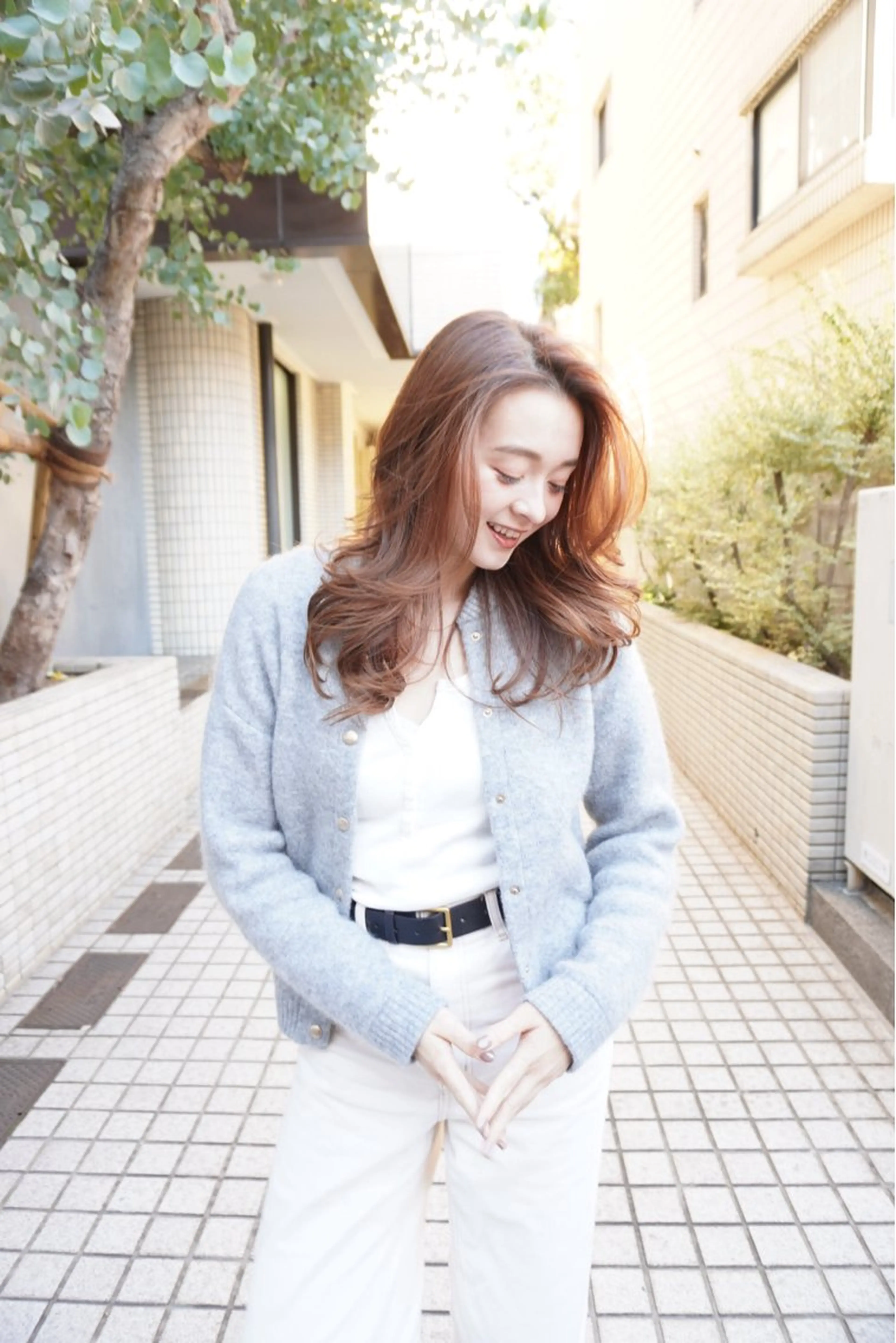 ミディアム カラー カット KARIN🤍 /レイヤーカットのヘアスタイル