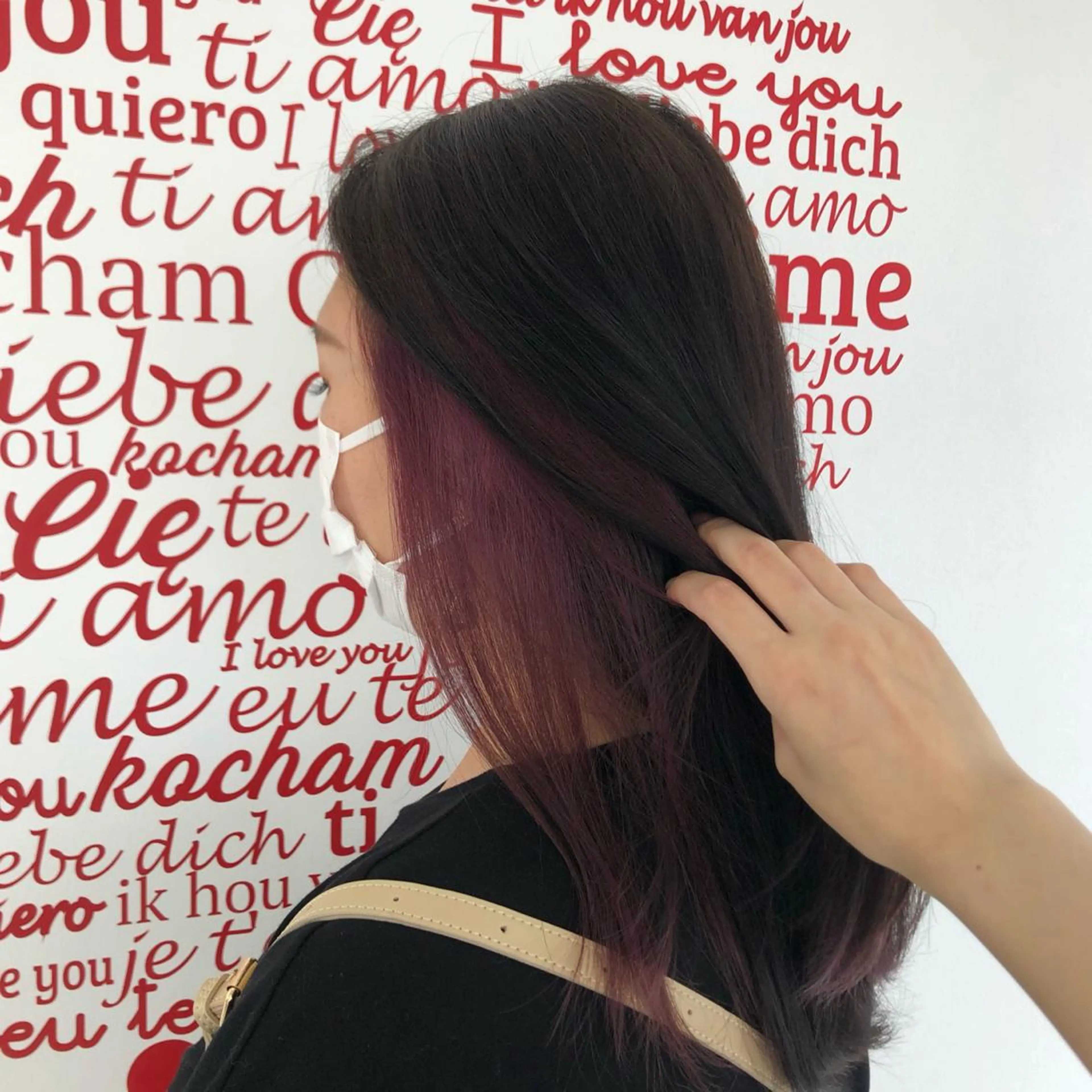 セミロング カラー ヘアアレンジ CREAPY　日向野 利菜のヘアスタイル