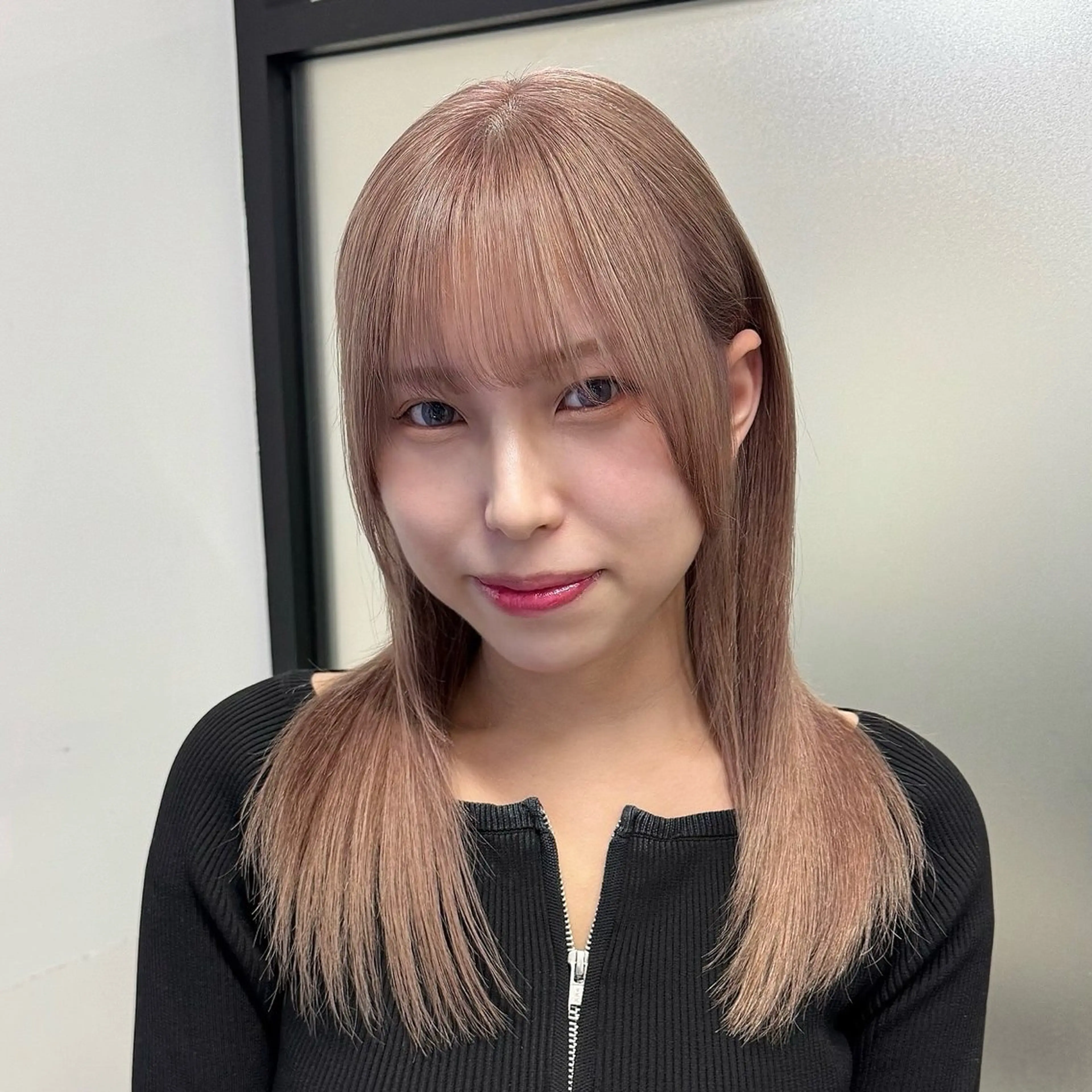 ミディアム レイヤーカット カット ヘアカラー レイヤーカット/韓国 艶カラー🪄REN.のヘアスタイル