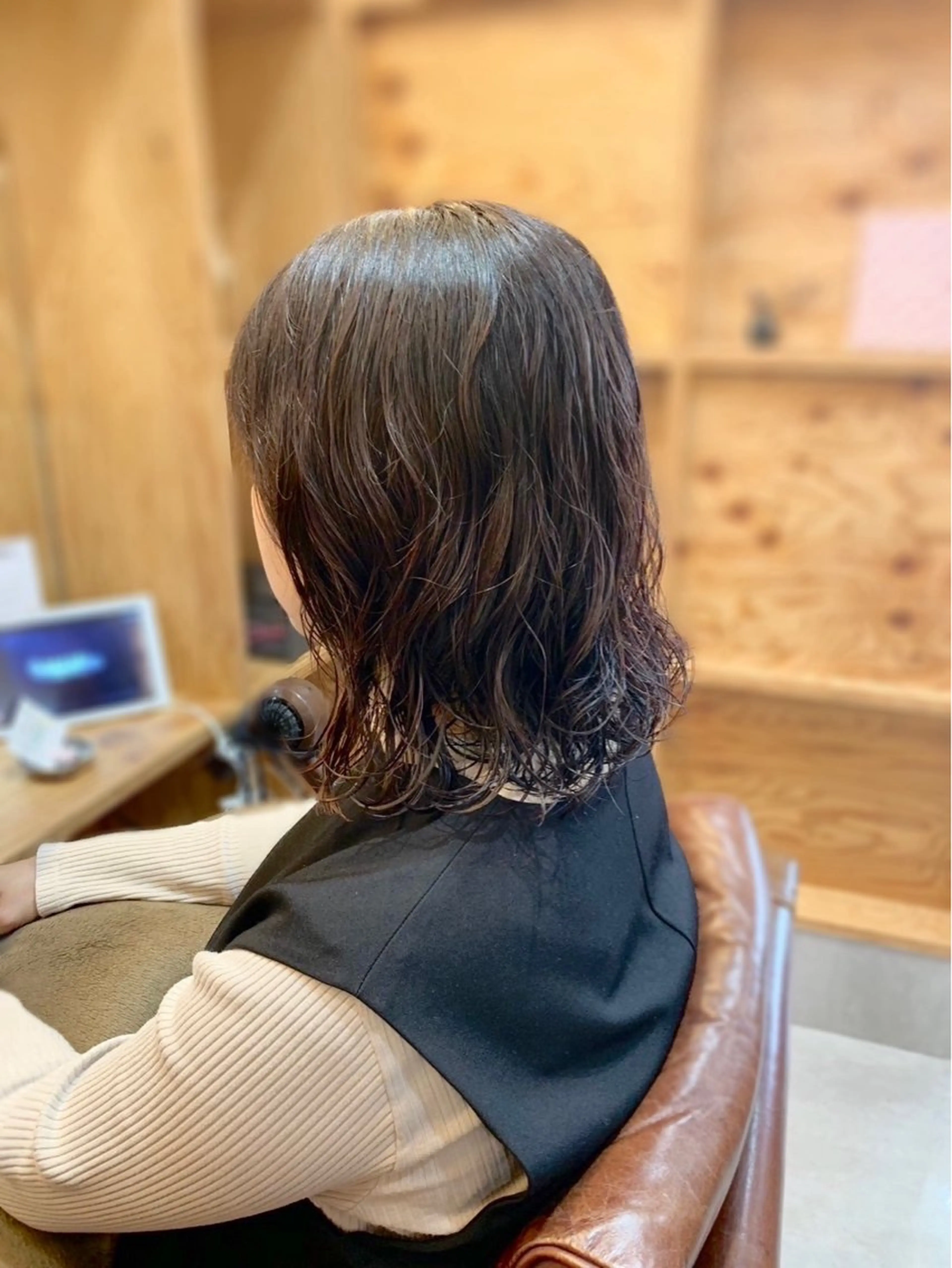 ミディアム パーマ 星野 美紅のヘアスタイル