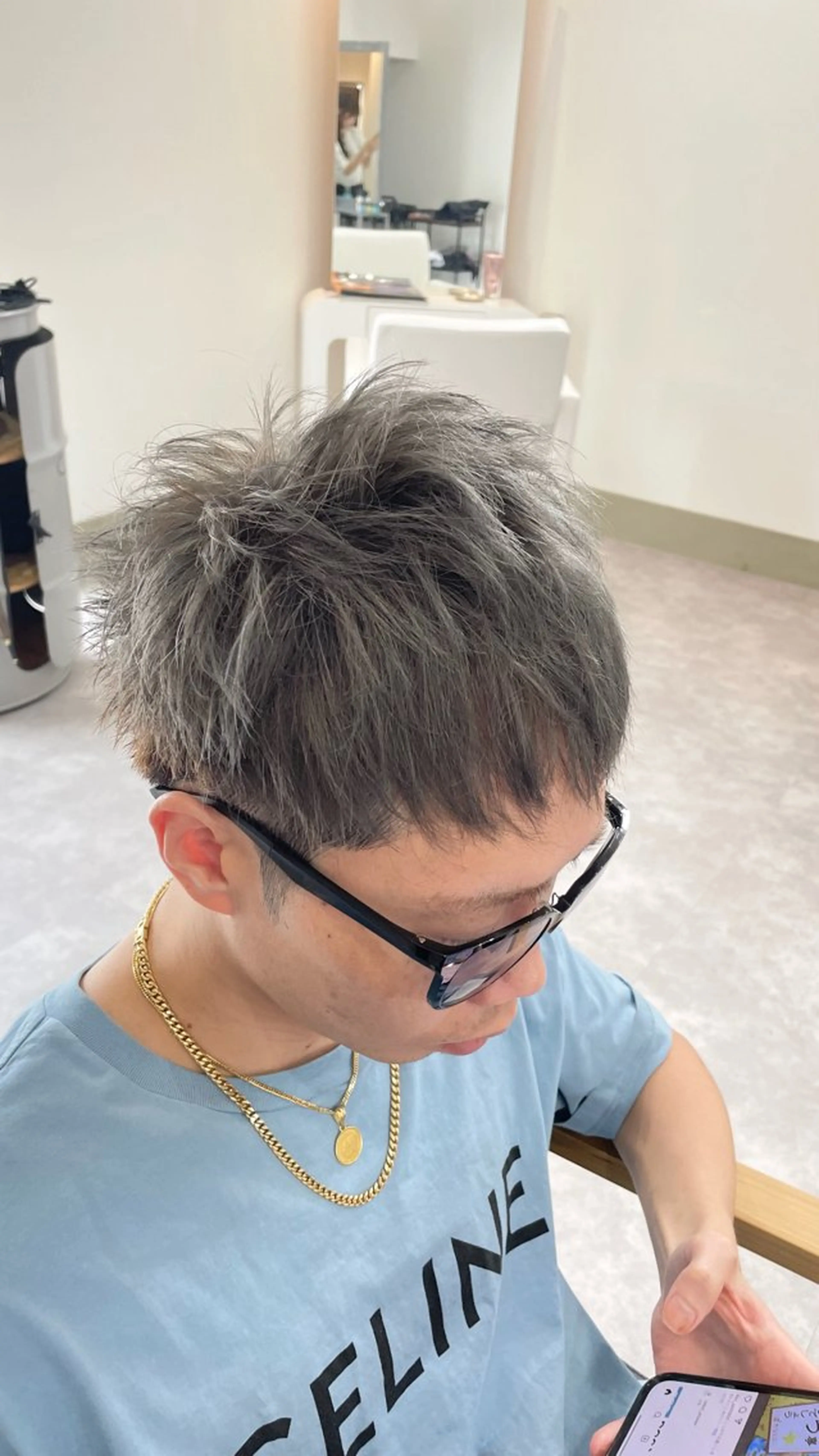 ショート カラー メンズ 赤味消しcolor 🌿🤍Ayaのヘアスタイル