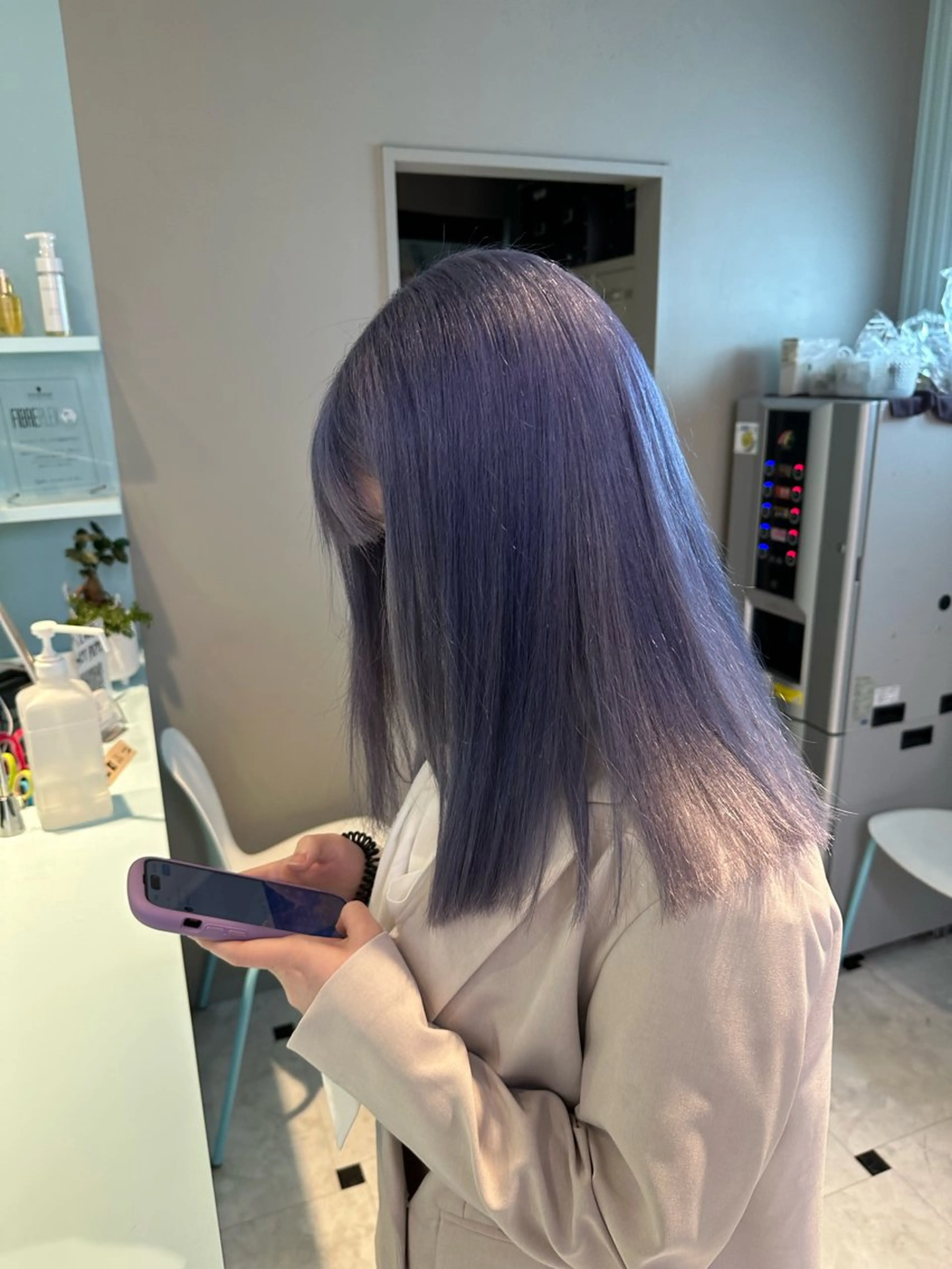セミロング カラー ハイトーン🌈メンズ カット♡Machanのヘアスタイル