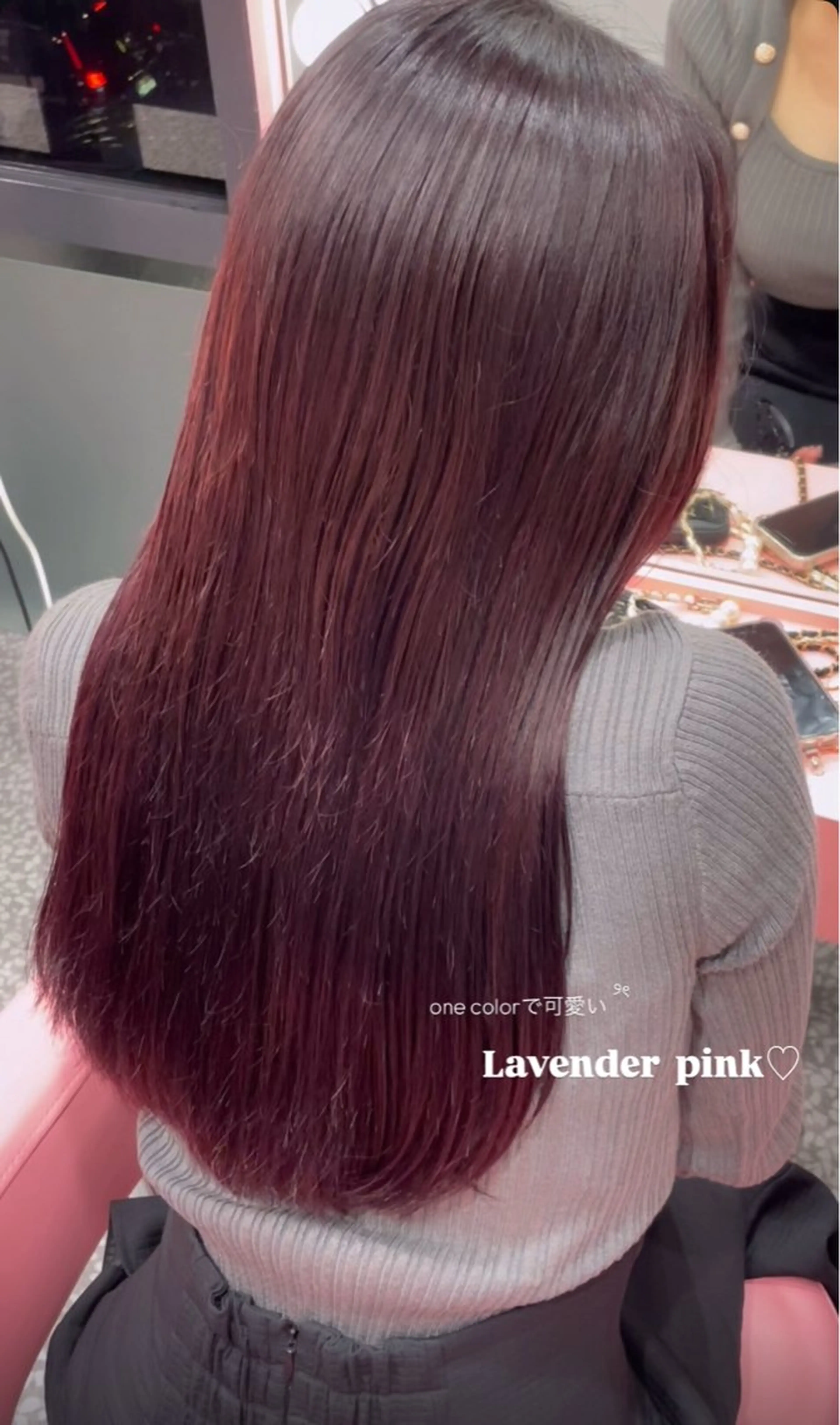 セミロング カラー ヘアカラー トリートメント Ayaka♡｜ ナチュラル｜ガーリーのヘアスタイル