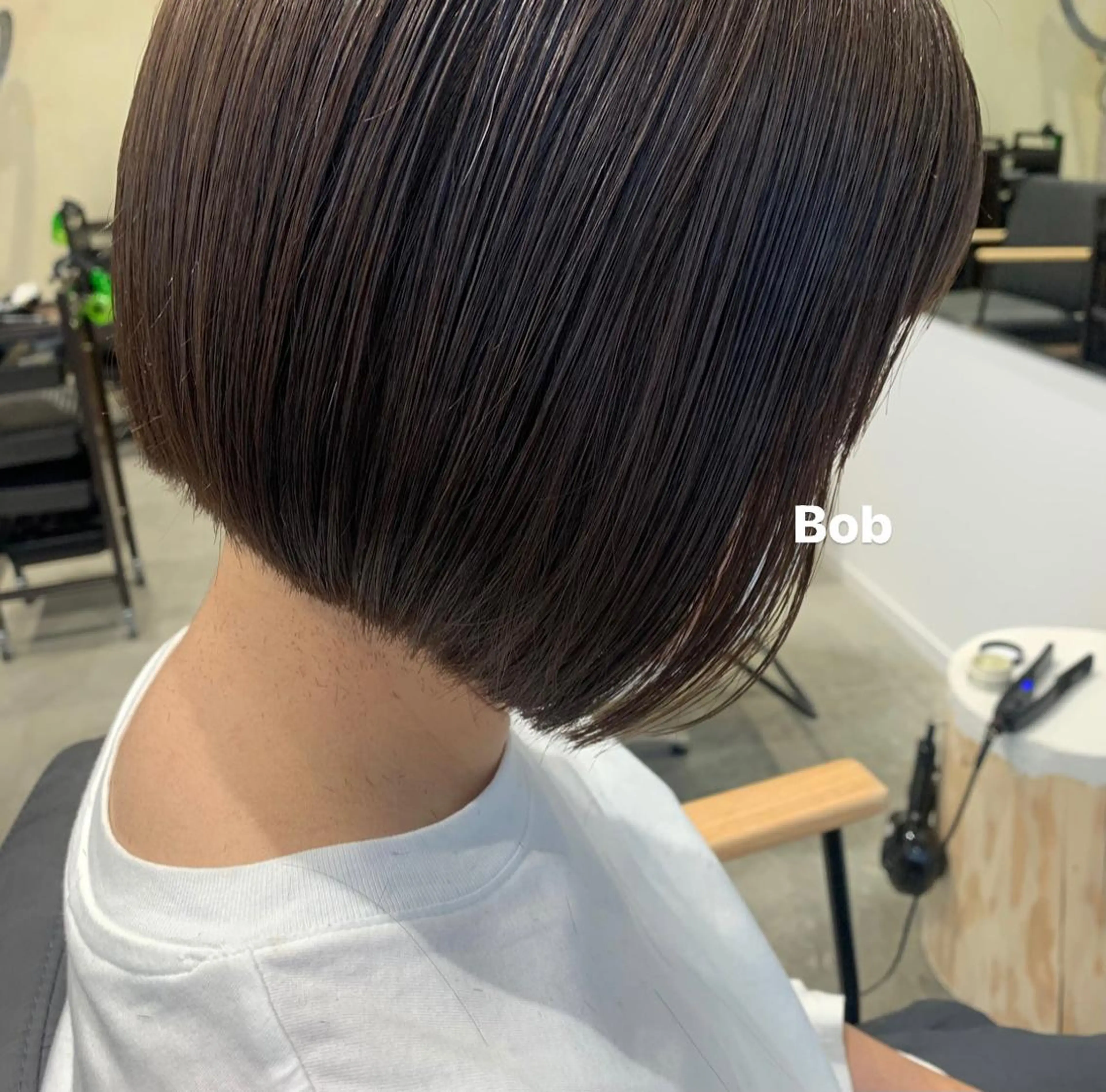 ミディアム 切りっぱなしボブ ボブ 🎀ワンホンhair 🎀マリノのヘアスタイル
