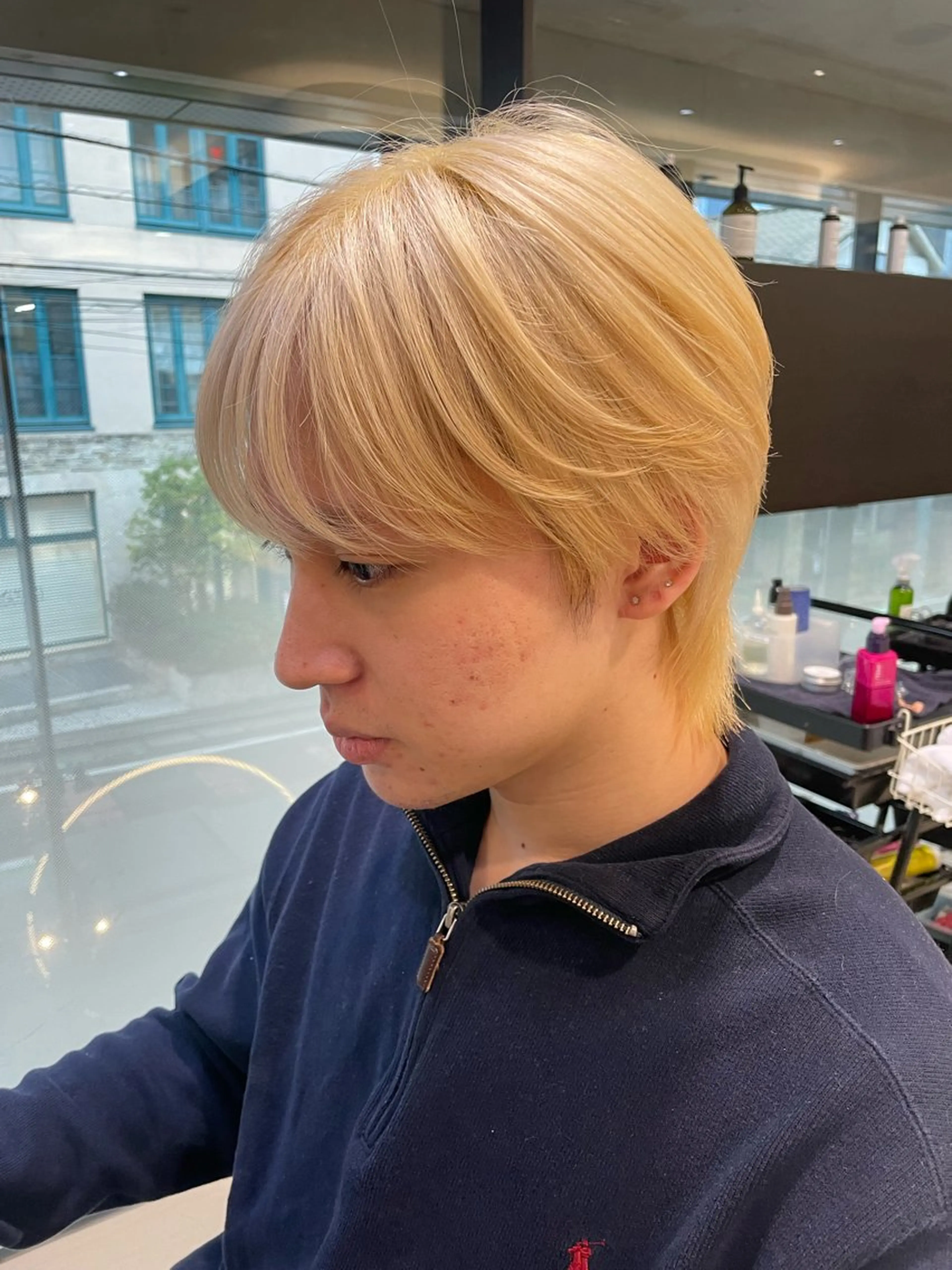 メンズ マッシュウルフ マッシュ シースルーマッシュ メンズウルフカット ウルフカット カット ヘアカラー 韓国メンズヘア 🇰🇷つかさのヘアスタイル