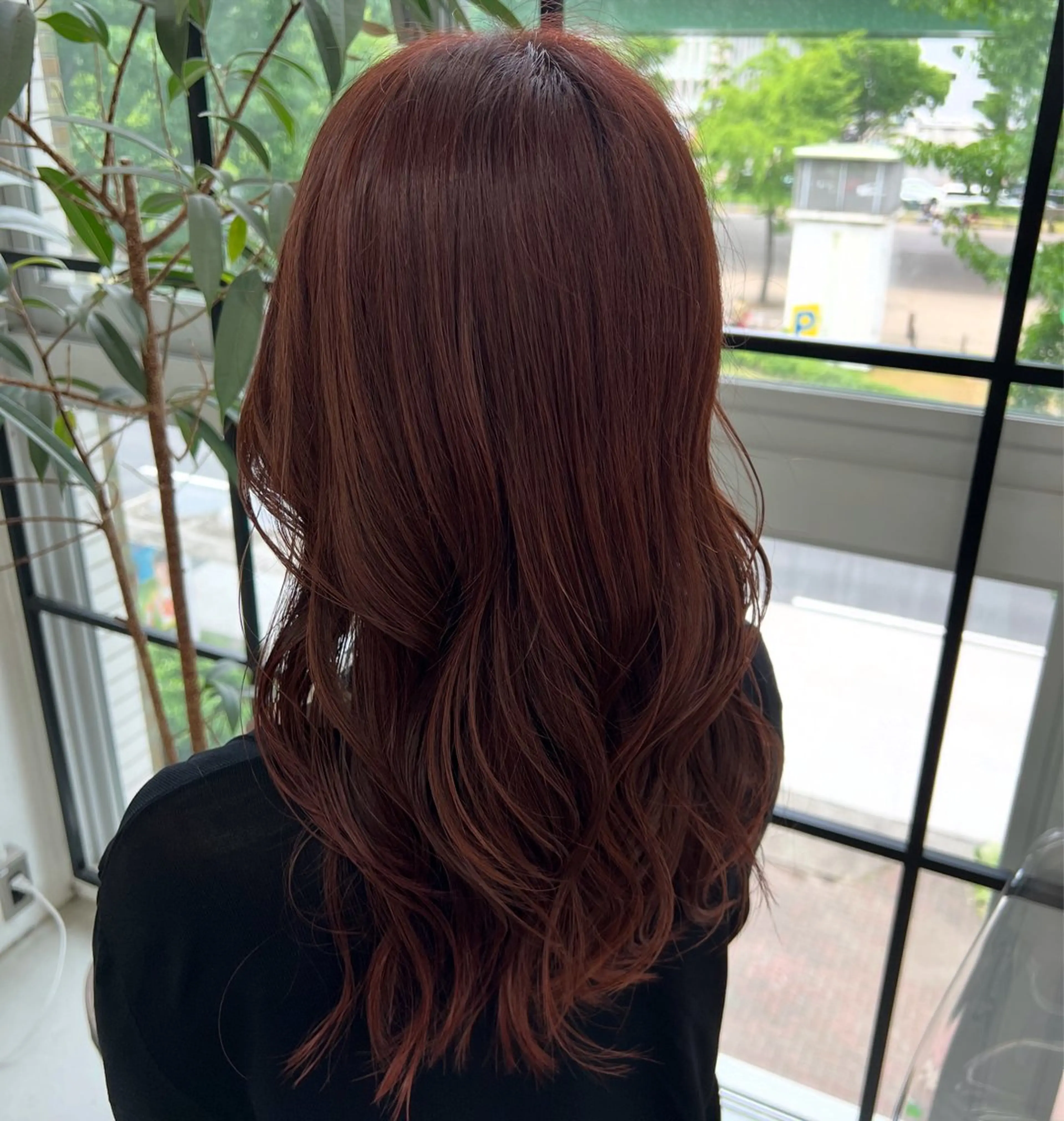 ミディアム カラー ブリーチ ブラウンカラー ブリーチなしカラー ヘアカラー トリートメント あすか JILLSTUDIOのヘアスタイル