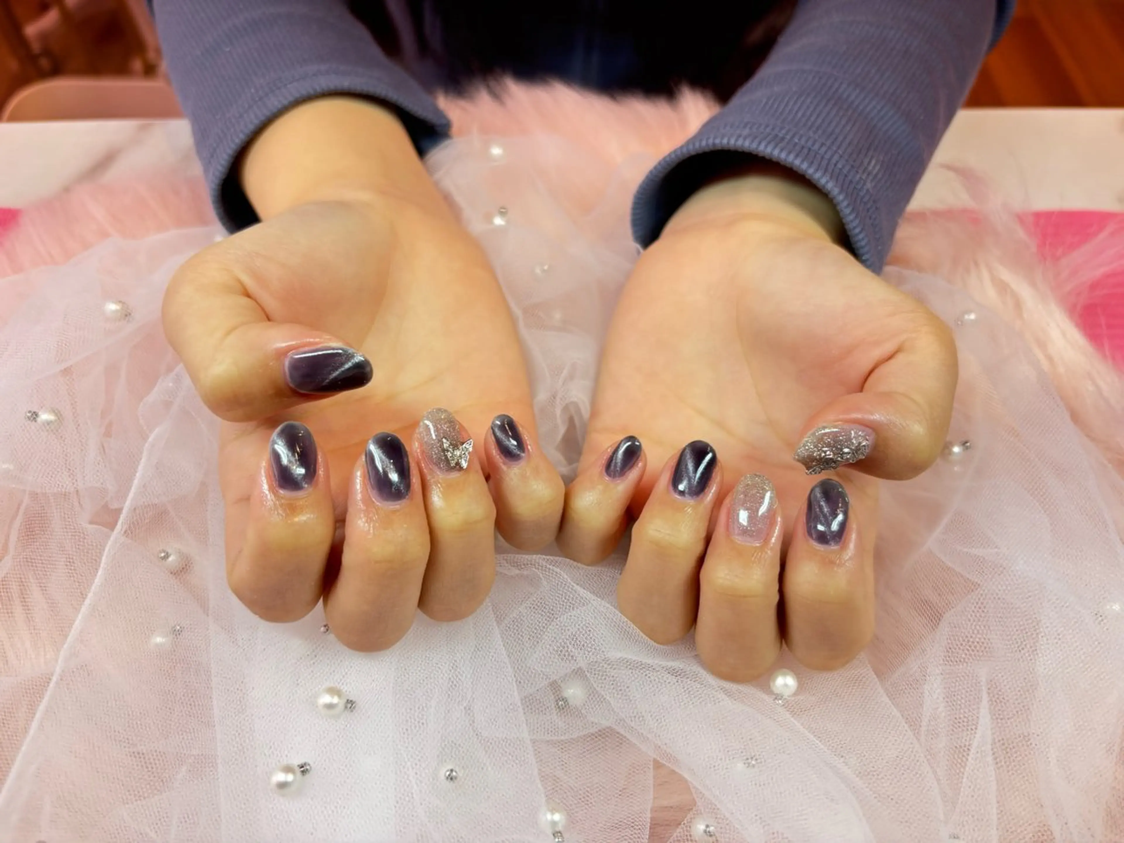 ネイル マグネットネイル ハンドネイル Alissa  Nail所属・長さだし/新栄町駅 Alissaのネイルデザイン