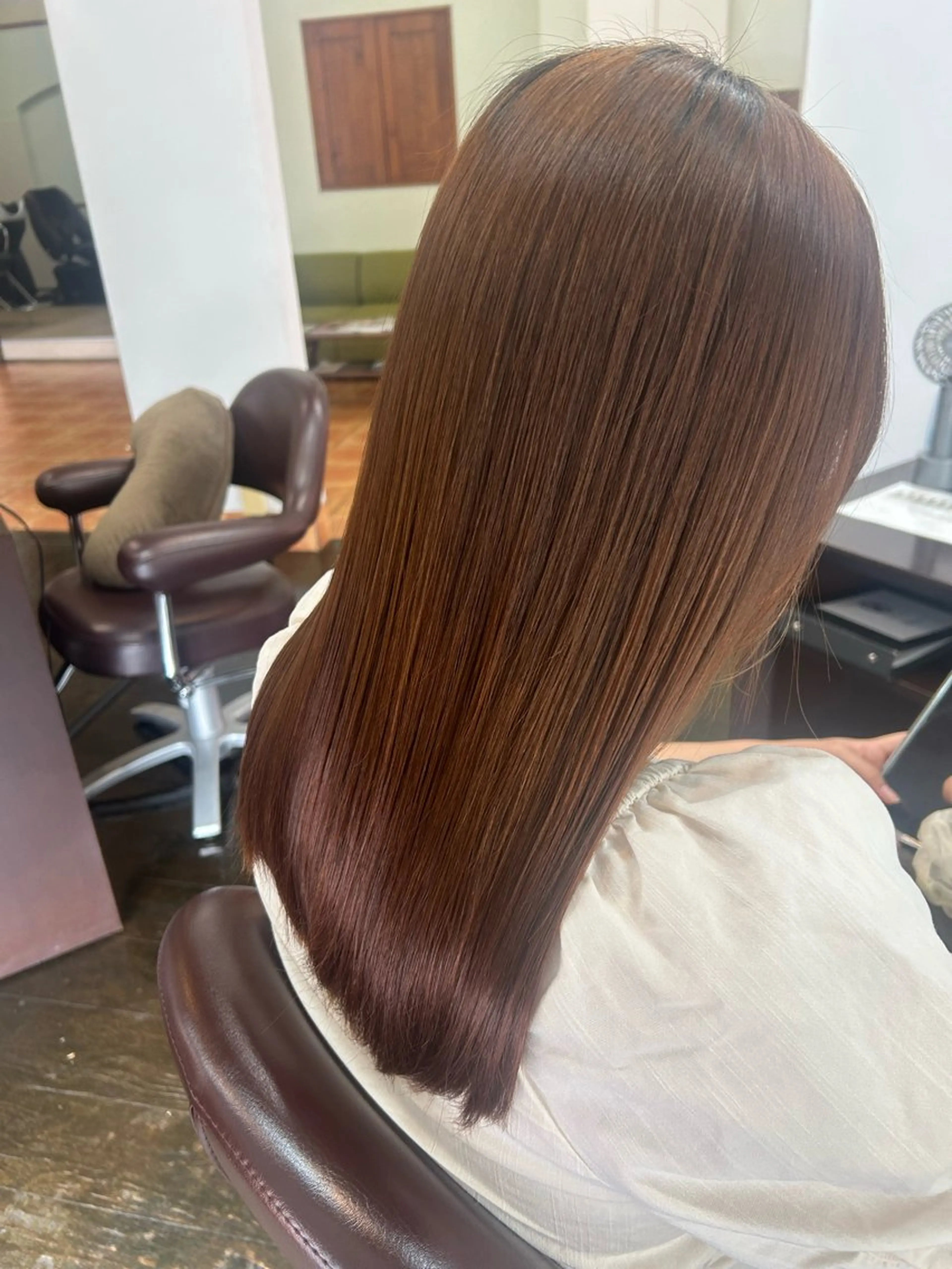 セミロング 縮毛矯正 カット トリートメント LaRuelle🦩 康本🦩髪質改善のヘアスタイル